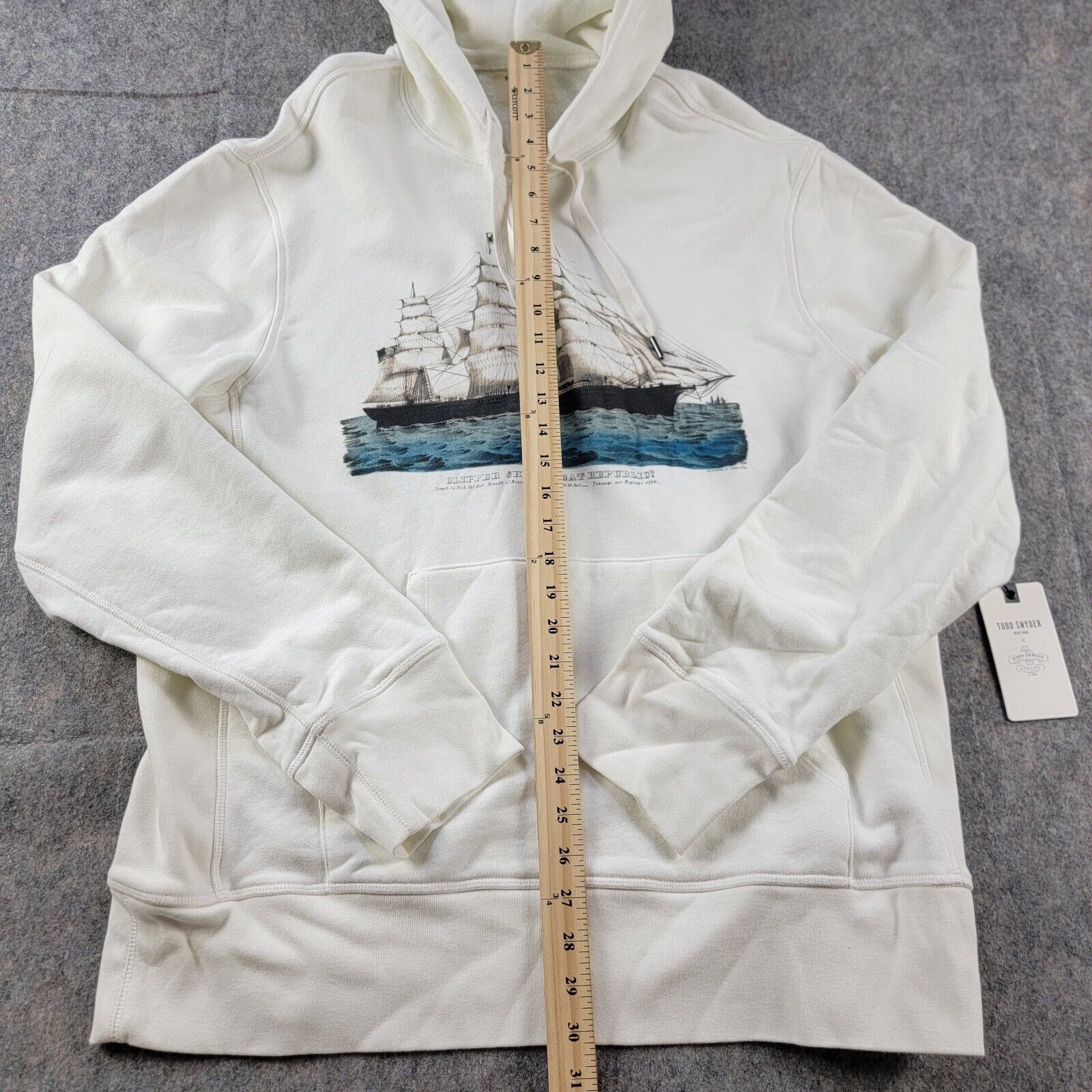 Todd Snyder Todd Snyder x John Derian Clipper Ship Graphic Hoodie Size US XL / EU 56 / 4 - 8 Thumbnail