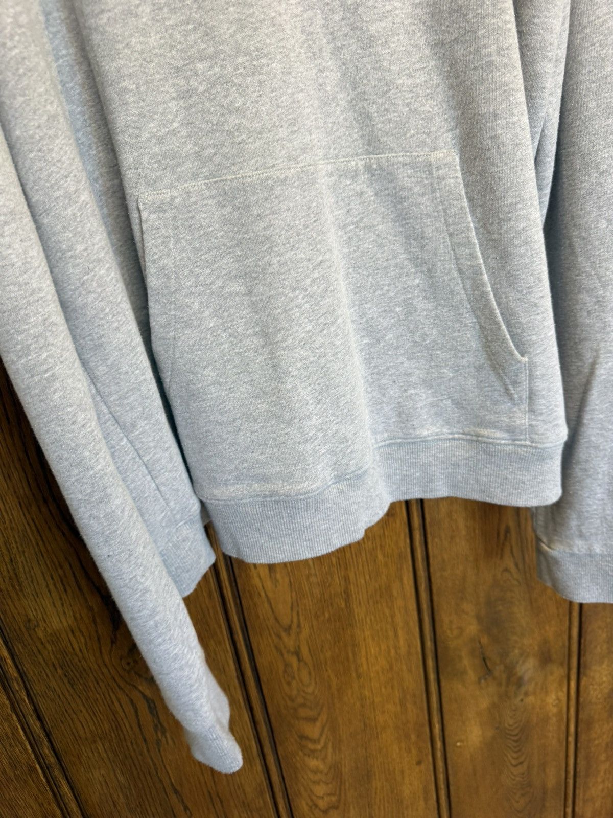 Saint Laurent Paris SS20 Saint Laurent Rive Gauche logo hoodie grey XXL Size US XXL / EU 58 / 5 - 10 Thumbnail