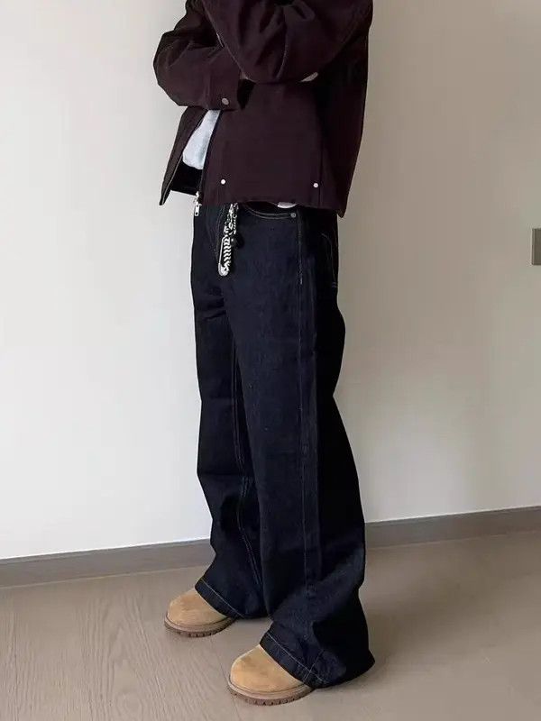 Japanese Brand Natsumi x Ran Dark blue street wash vintage casual jeans Size US 32 / EU 48 - 6 Thumbnail