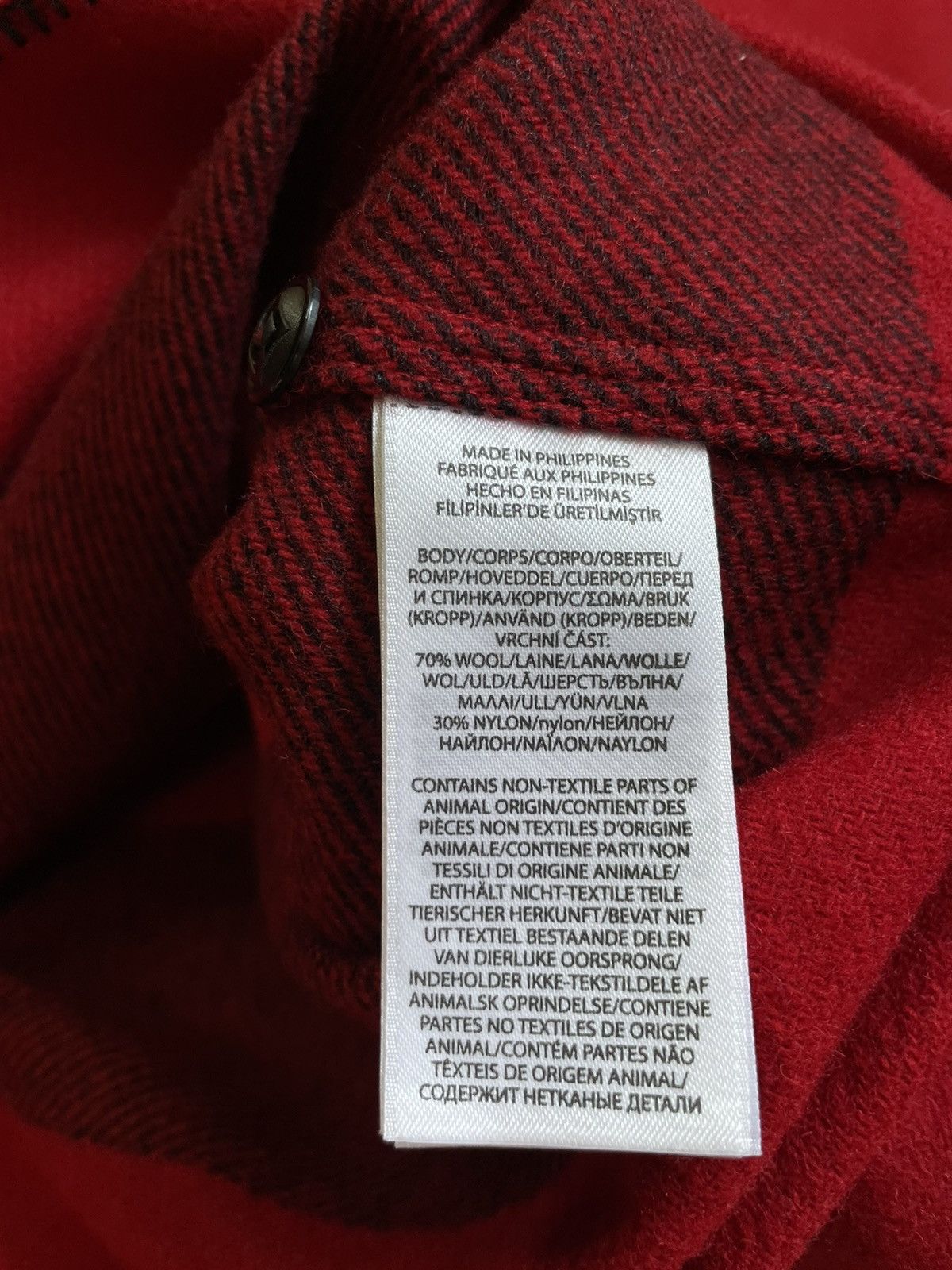 Polo Ralph Lauren Polo Ralph Lauren Wool Overshot Shirt Red Suede RARE Size US XXL / EU 58 / 5 - 9 Thumbnail