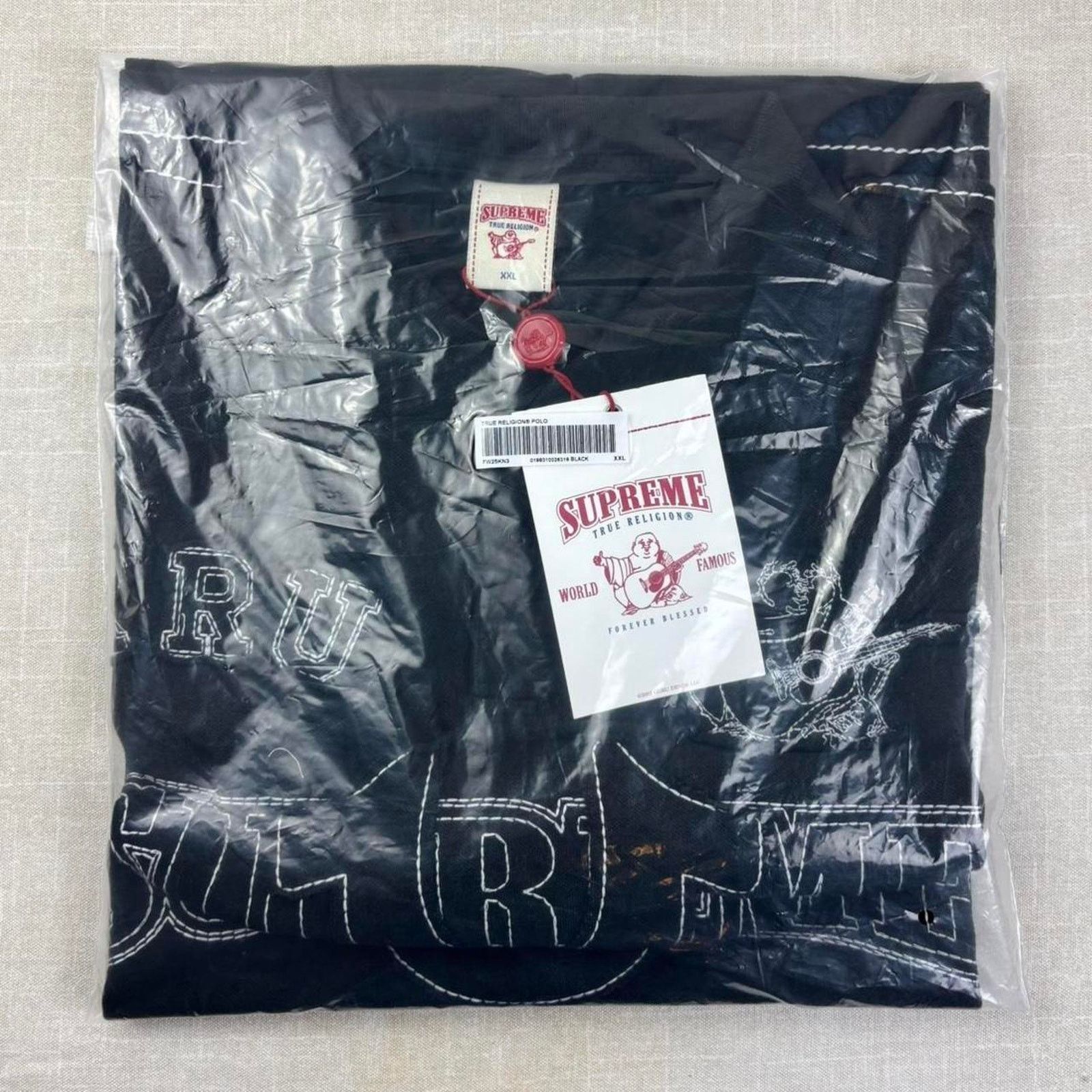 Supreme/True Religion Appliqué Polo Buy Supreme x True Religion Appliqué Polo 'Navy' - FW25KN3 NAVY