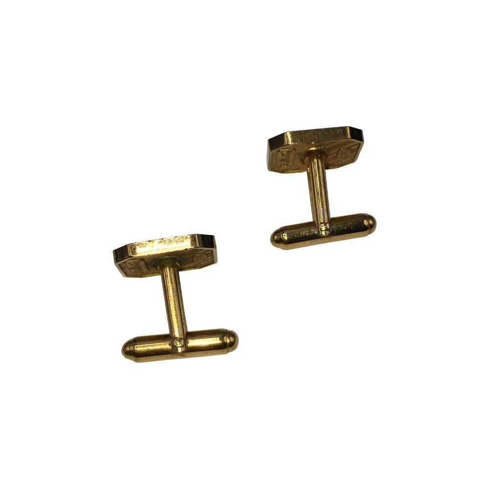 Pierre Cardin Pierre Cardin Gold and Black Enamel Retro Cufflinks Size ONE SIZE - 5 Thumbnail