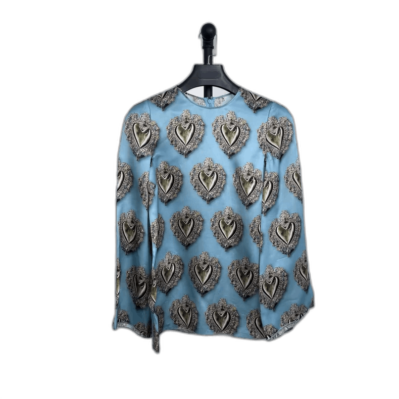 Dolce & Gabbana Dolce & Gabbana Heart Print Short Sleeve Tee-yf Size US M / EU 48-50 / 2 - 1 Thumbnail