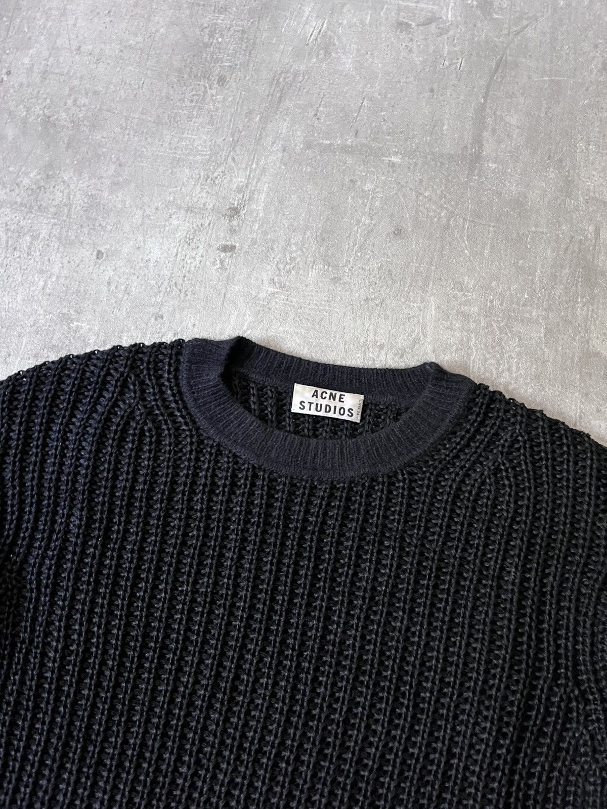 Acne Studios Acne Studios S/S 13 Ninon Linen black sweater Size US S / EU 44-46 / 1 - 4 Thumbnail