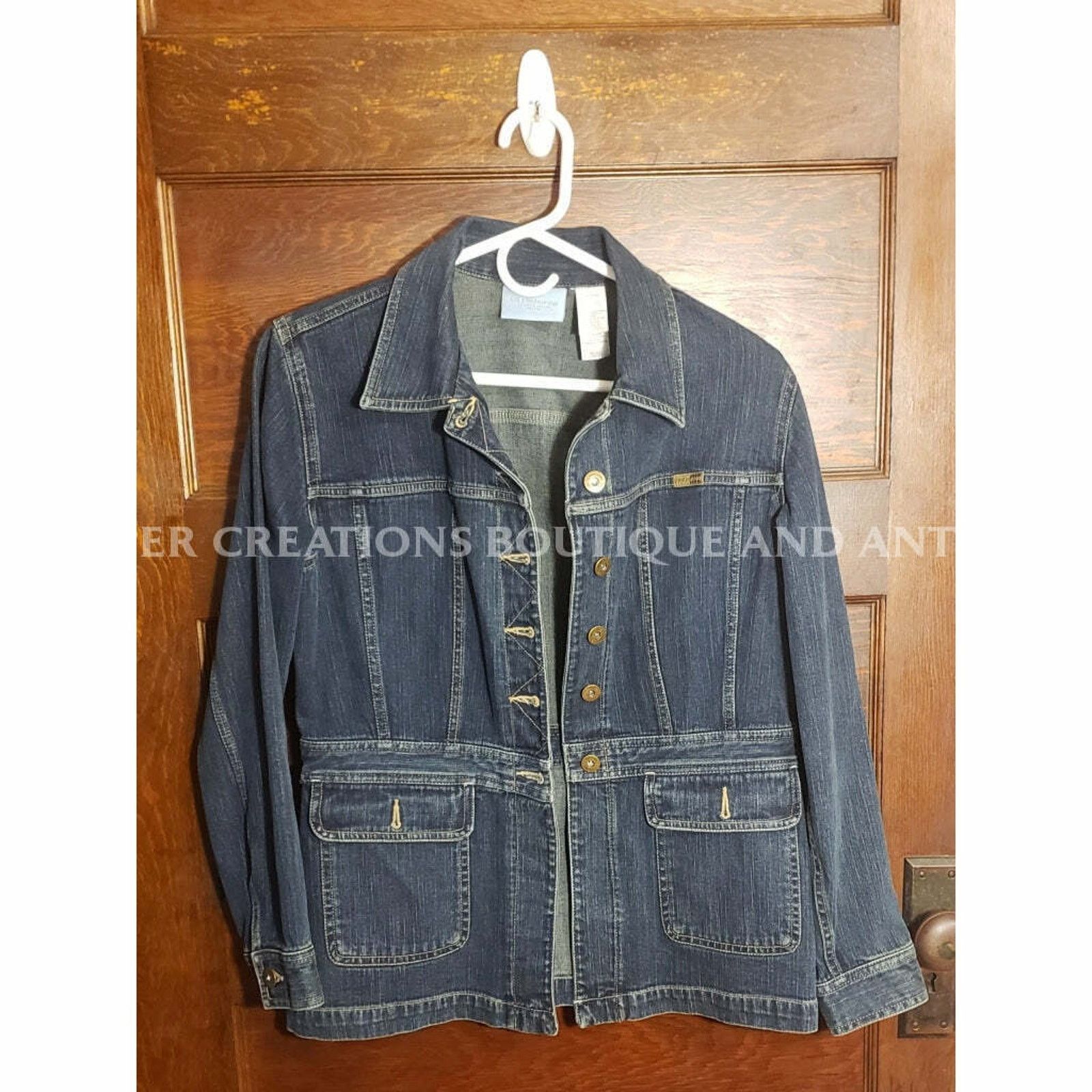 Liz Claiborne Liz Claiborne Ladies Jean Jacket Jean coat Sm petite Size S / US 4 / IT 40 - 1 Thumbnail