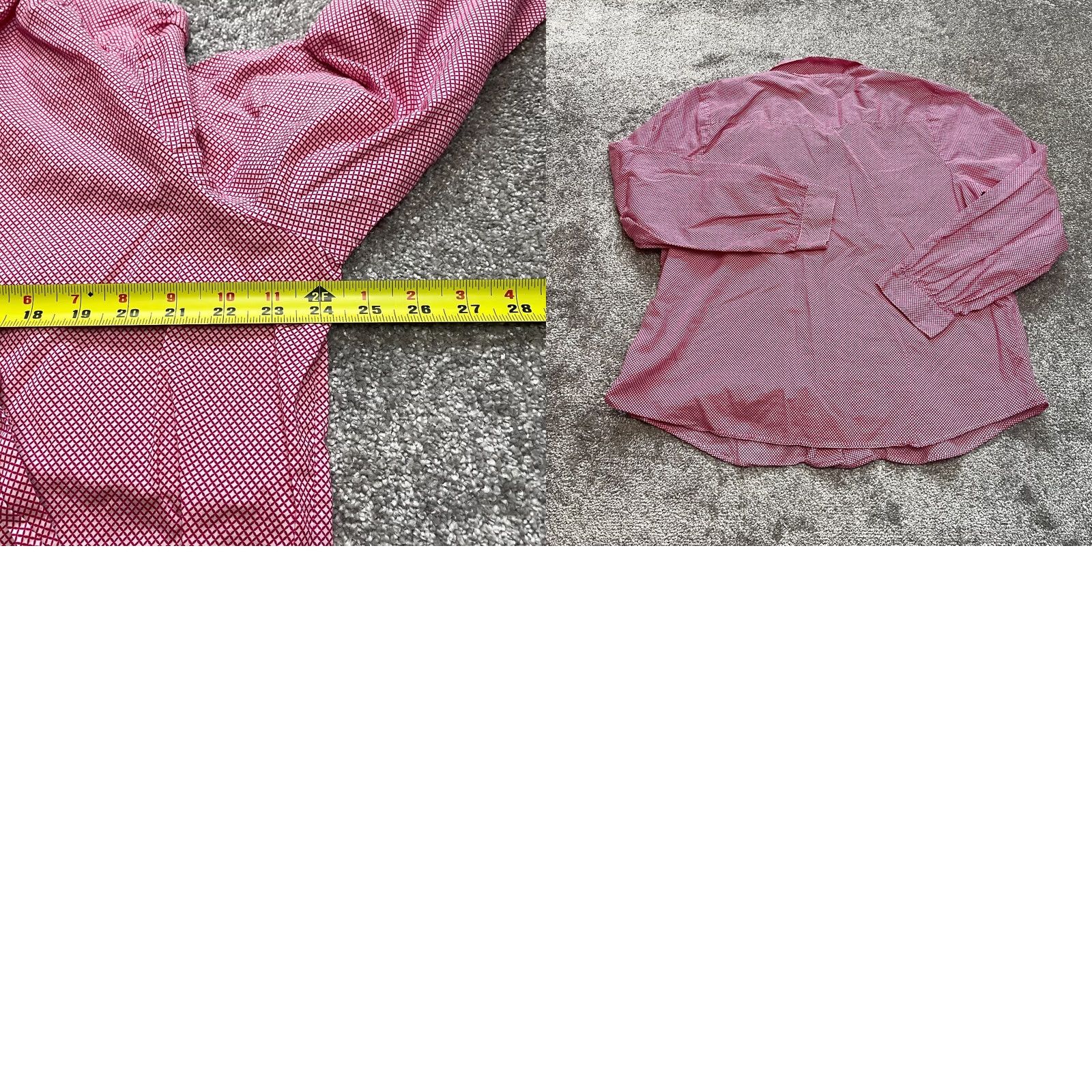 Old Navy VINTAGE Old Navy Shirt Womens XXL Red Check Long Sleeve Collared Tie Size XXL / US 16-18 / IT 52-54 - 8 Thumbnail