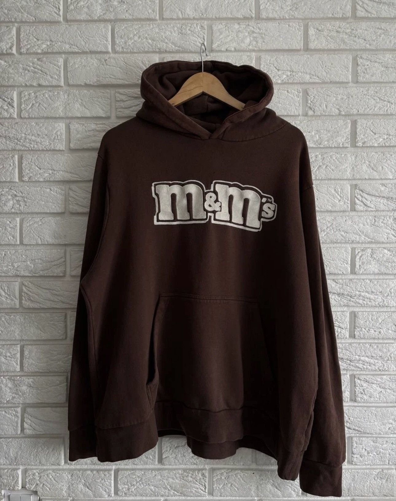 Vintage M&M’s mens vintage hoodie brown size XL rare Y2K style Size US XL / EU 56 / 4 - 1 Thumbnail
