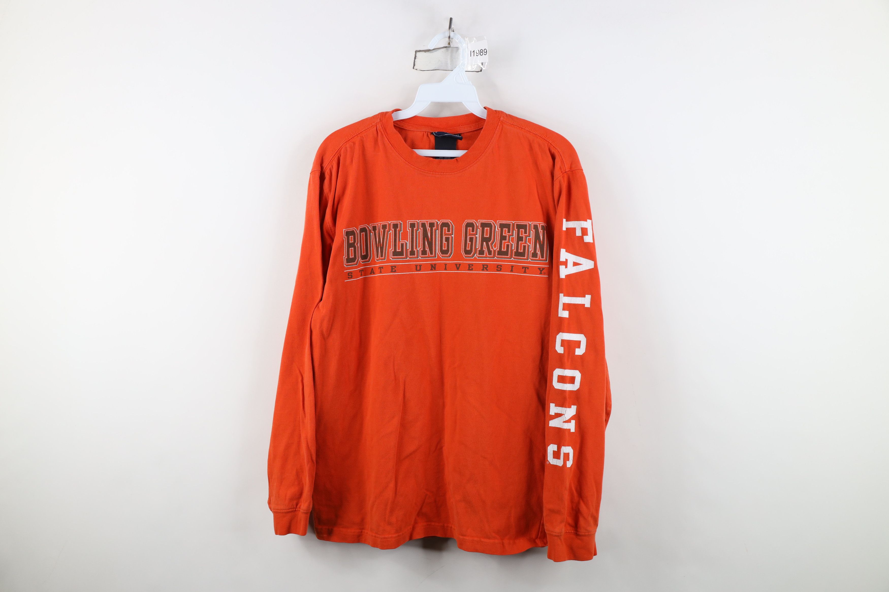 Vintage Vintage 90s Y2K Green State University Long Sleeve T-Shirt Size US S / EU 44-46 / 1 - 1 Thumbnail