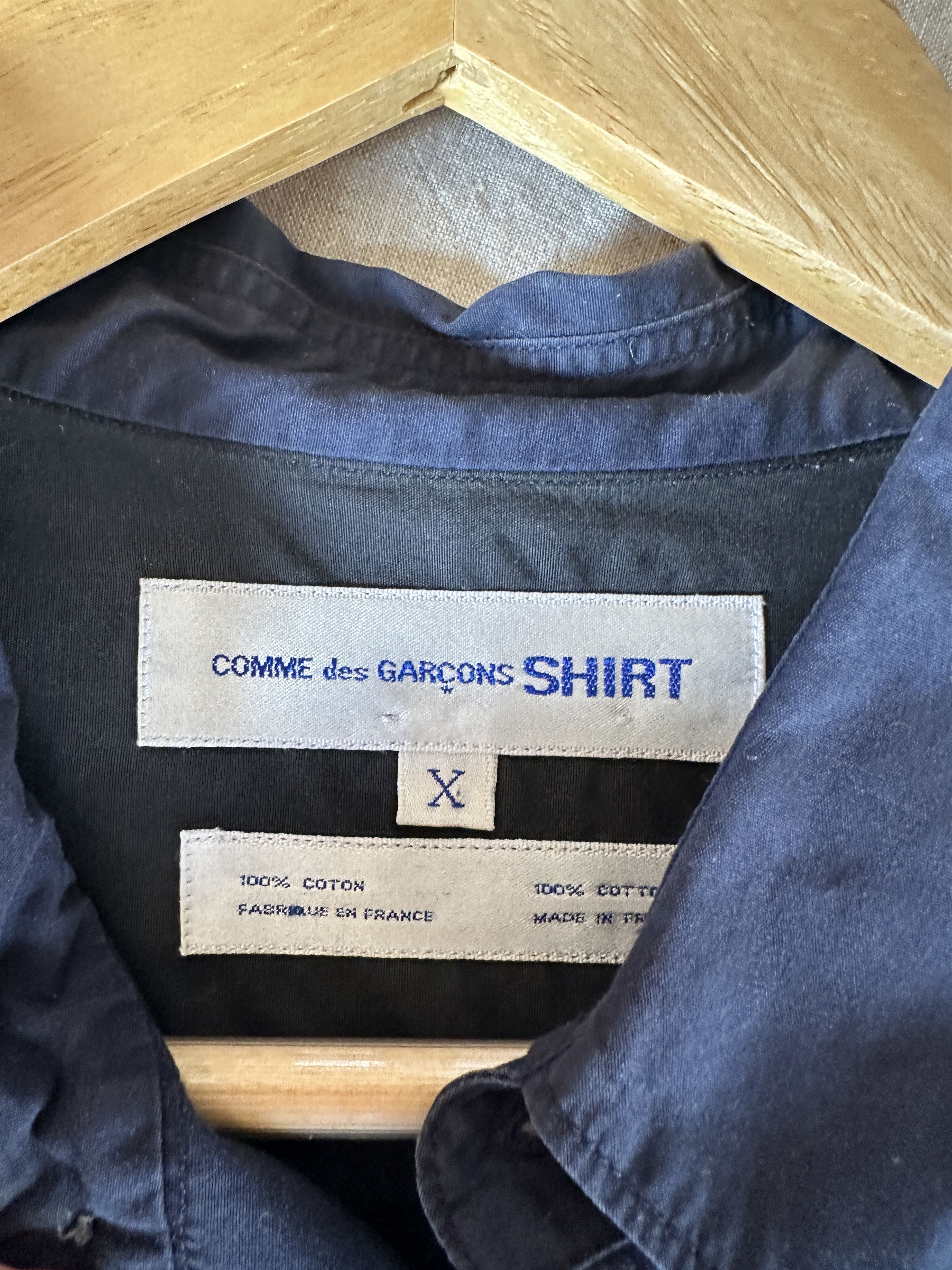 Comme des Garcons Comme des Garcons SHIRT Paneled Button Up Shirt Size US M / EU 48-50 / 2 - 4 Thumbnail
