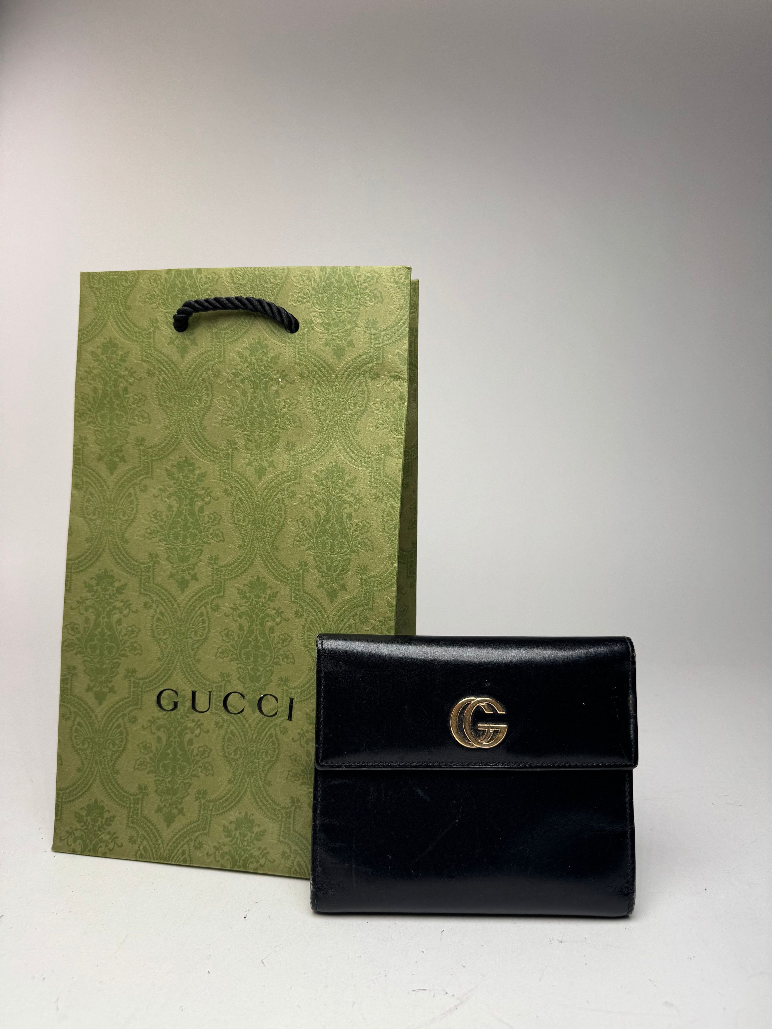 Gucci Vintage Patent leather Organizer / Card holder black Size ONE SIZE - 1 Thumbnail