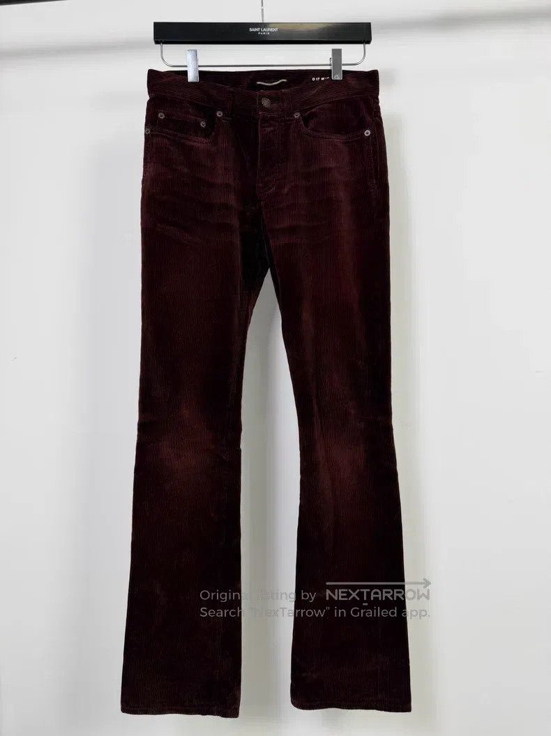 Saint Laurent Paris Saint Laurent Paris Red corduroy flared jeans Size US 28 / EU 44 - 1 Thumbnail