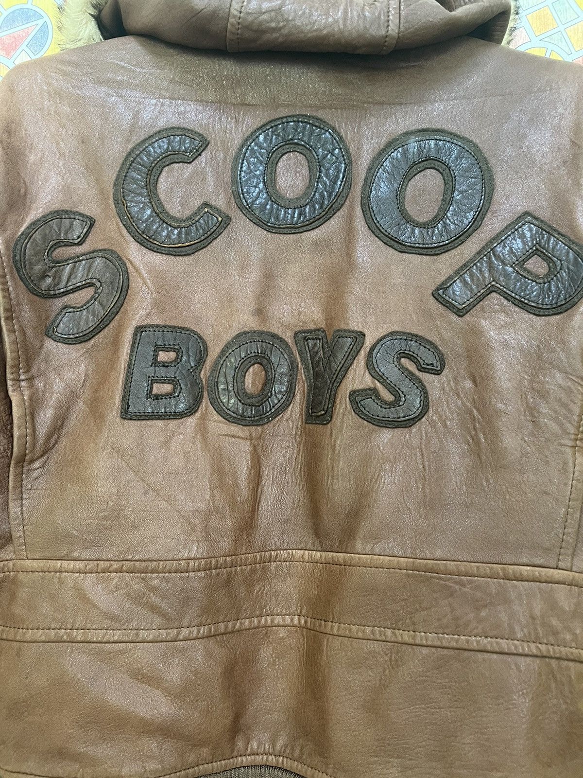 Japanese Brand Leather Jacket Scoop Boys Size US XL / EU 56 / 4 - 11 Thumbnail
