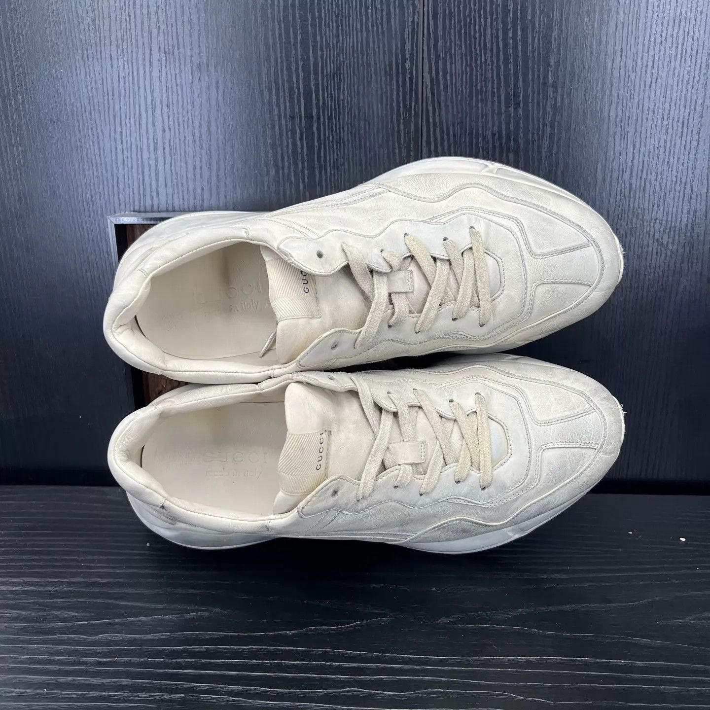 Gucci Gucci Rhyton Distressed Ivory 10/44 Size US 11 / EU 44 - 8 Thumbnail
