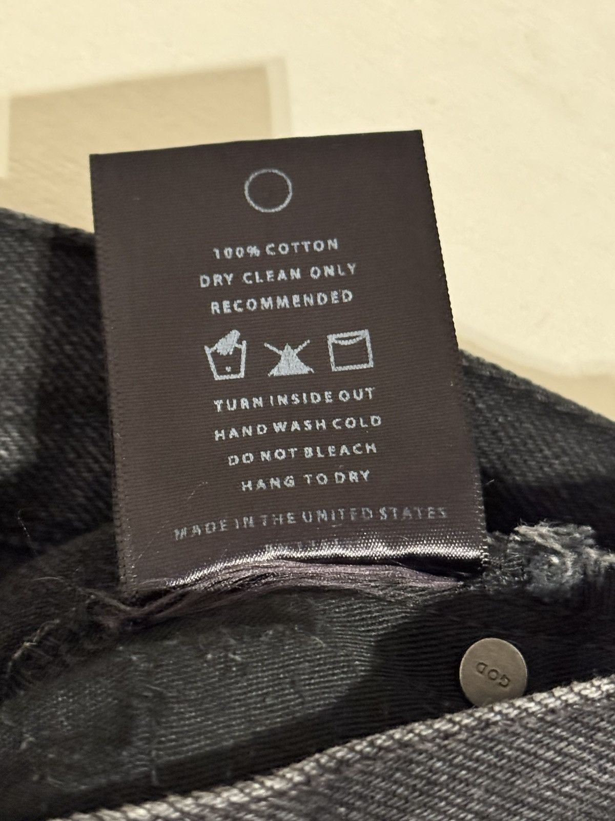Fear of God 🔥Fear of God Fourth Collection Distressed Jeans Black SZ 31 Size US 31 - 11 Thumbnail