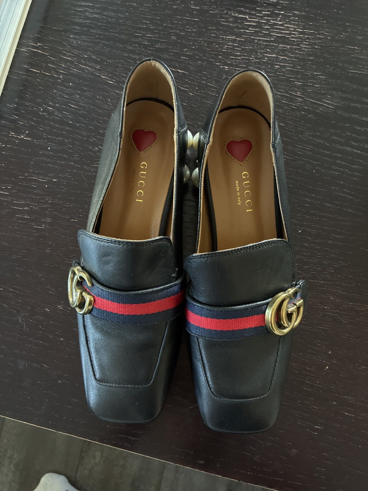 Gucci Gucci Peyton Mid-Heel Loafer Size US 7 / IT 37 - 3 Thumbnail