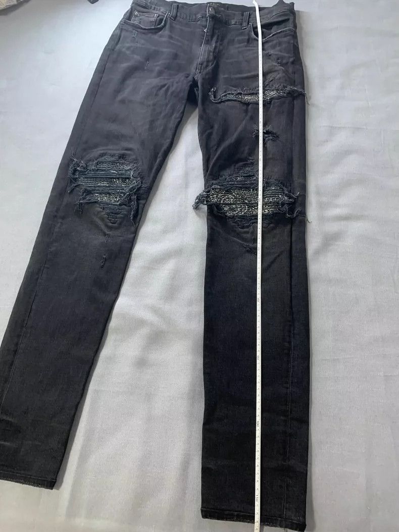 Amiri AMIRI Casual Denim Jeans with Floral Patchwork-2506 Size US 36 / EU 52 - 9 Thumbnail