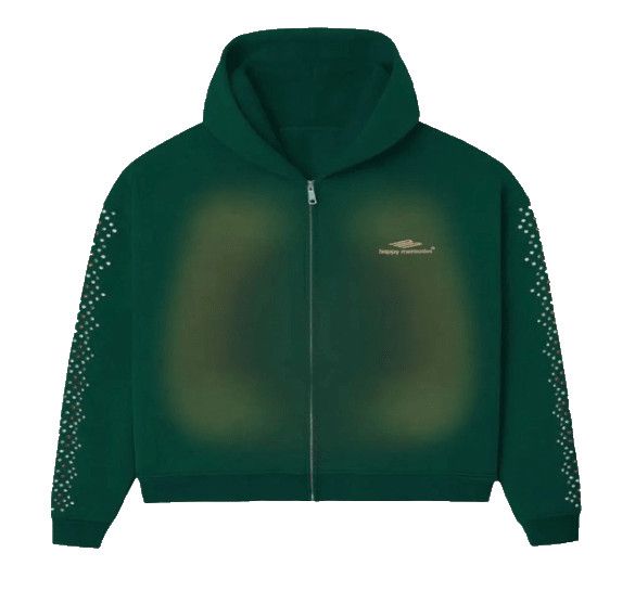 HMDD Crystal Zip Up Hoodie Green Size US M / EU 48-50 / 2 - 1 Thumbnail