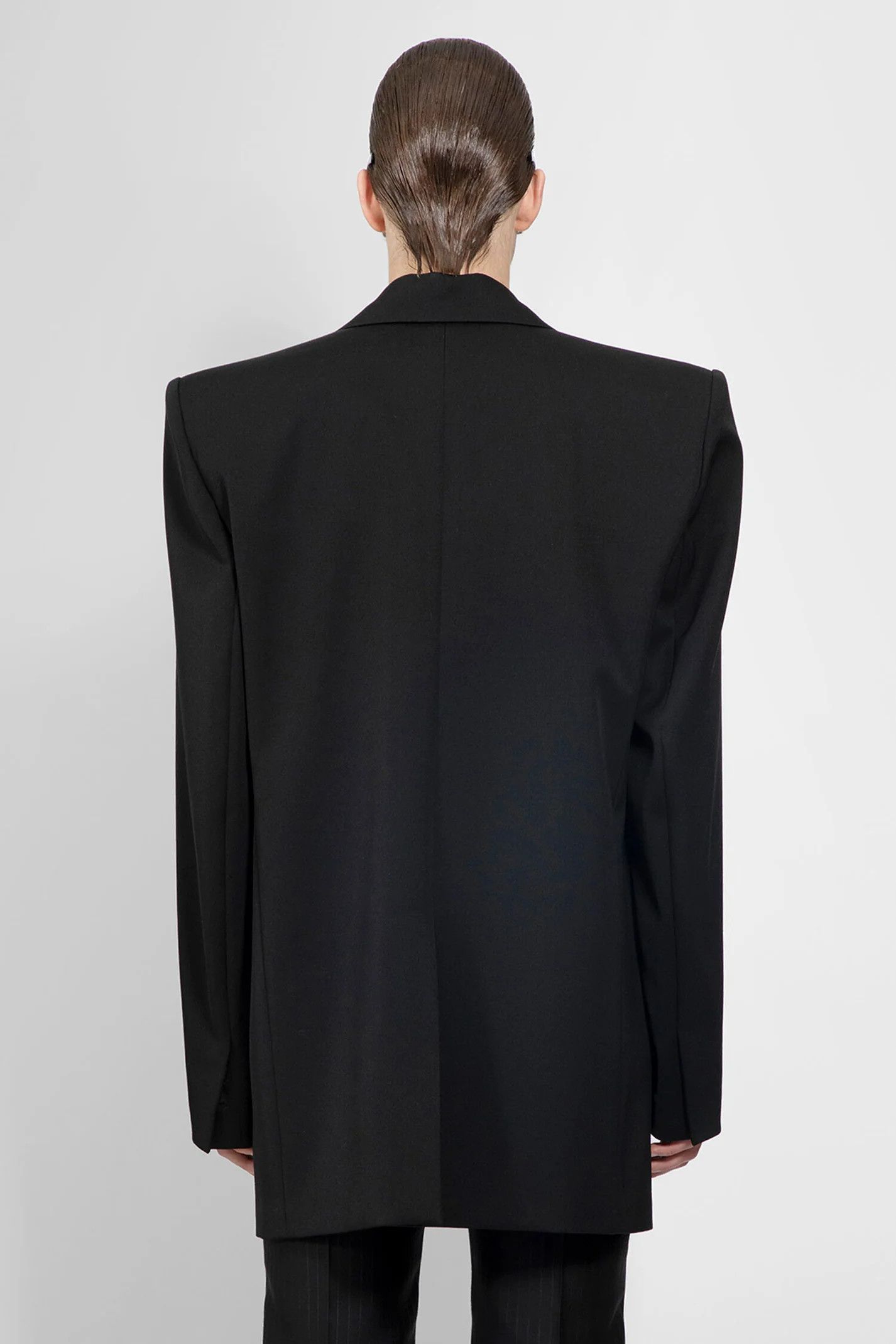 Saint Laurent Paris o1s1wg110125 782775 Ww Veste M Tuxedo Grain De Jacket Black Size US S / EU 44-46 / 1 - 6 Thumbnail