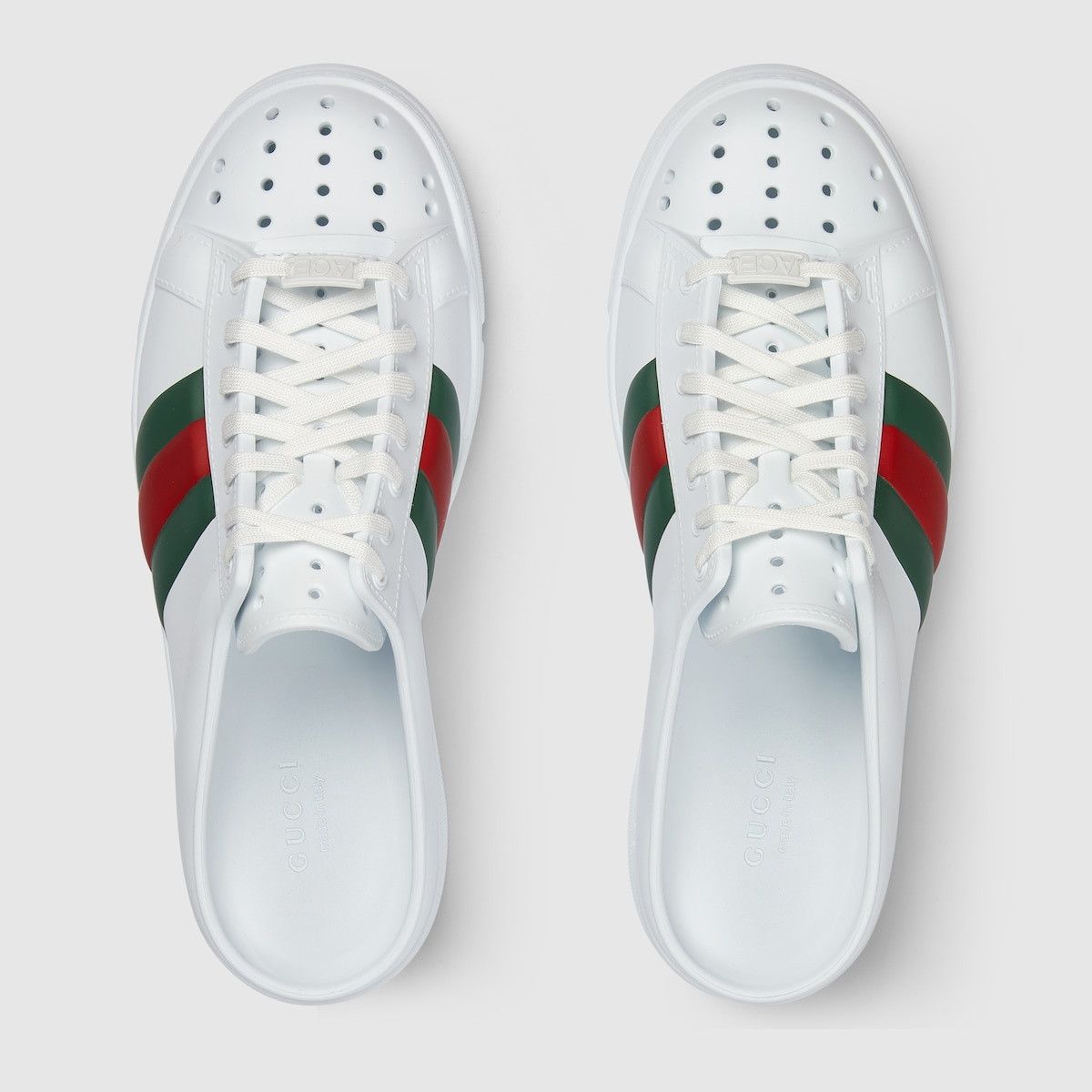 Gucci o1s1wg110125 Ace Mules With Web in Multicolor Size US 5.5 / EU 38 - 5 Thumbnail