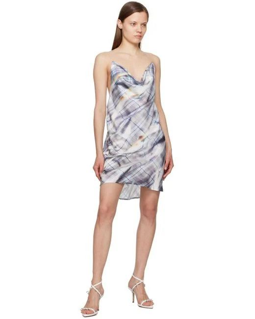 Y/Project o1s22i1n0924 Elegant Satin Slip Dress in Multicolor Size S / US 4 / IT 40 - 4 Thumbnail