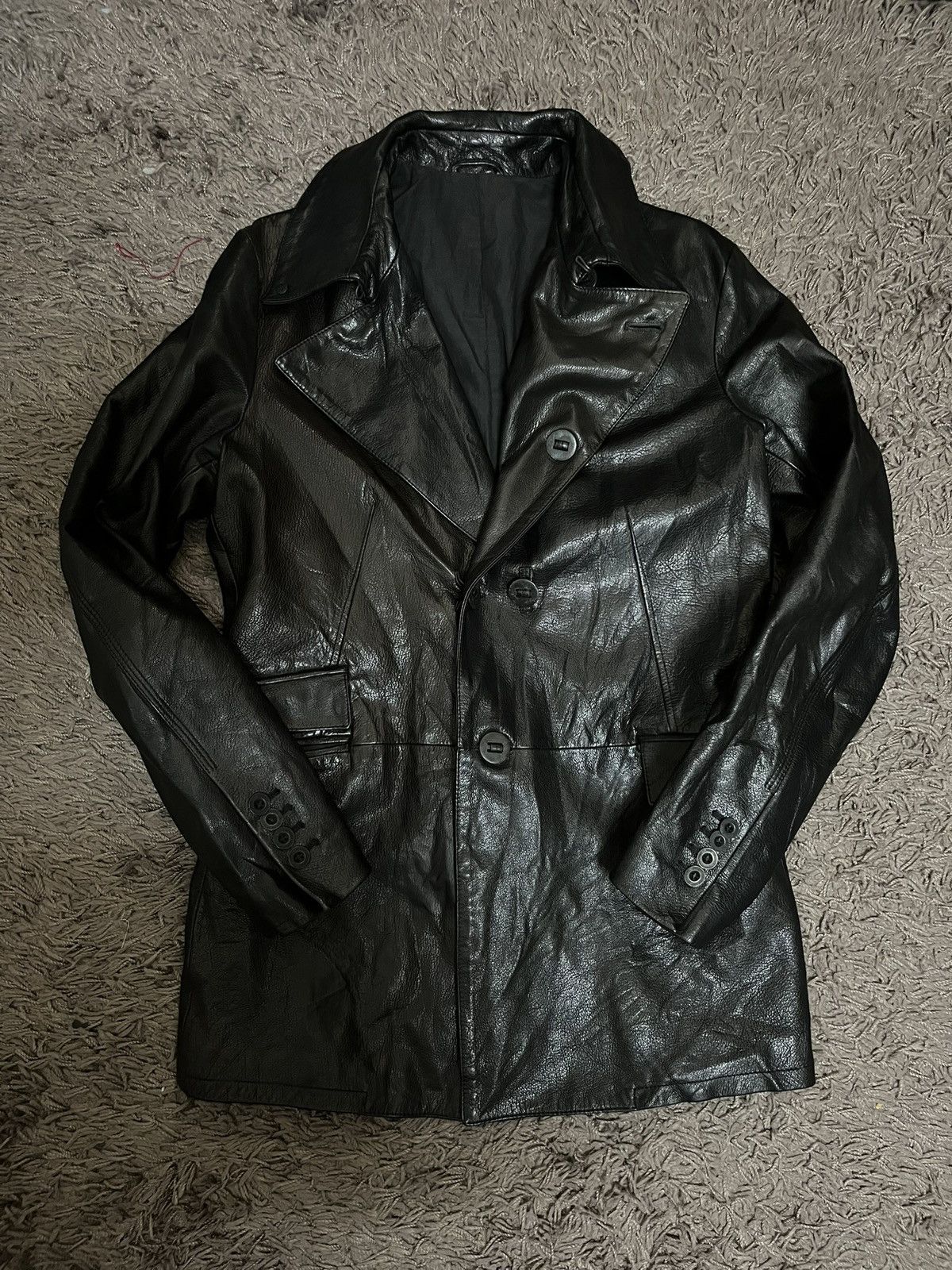 Genuine Leather 1990s TAMBURLAINE london paris naval jackets #I3 Size US M / EU 48-50 / 2 - 11 Thumbnail