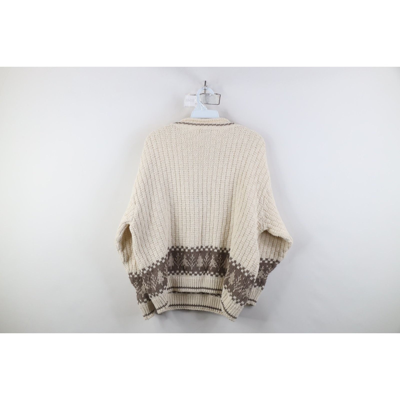 Vintage Vintage 90s Christmas Bear Chunky Marled Knit Sweater Size L / US 10 / IT 46 - 10 Thumbnail