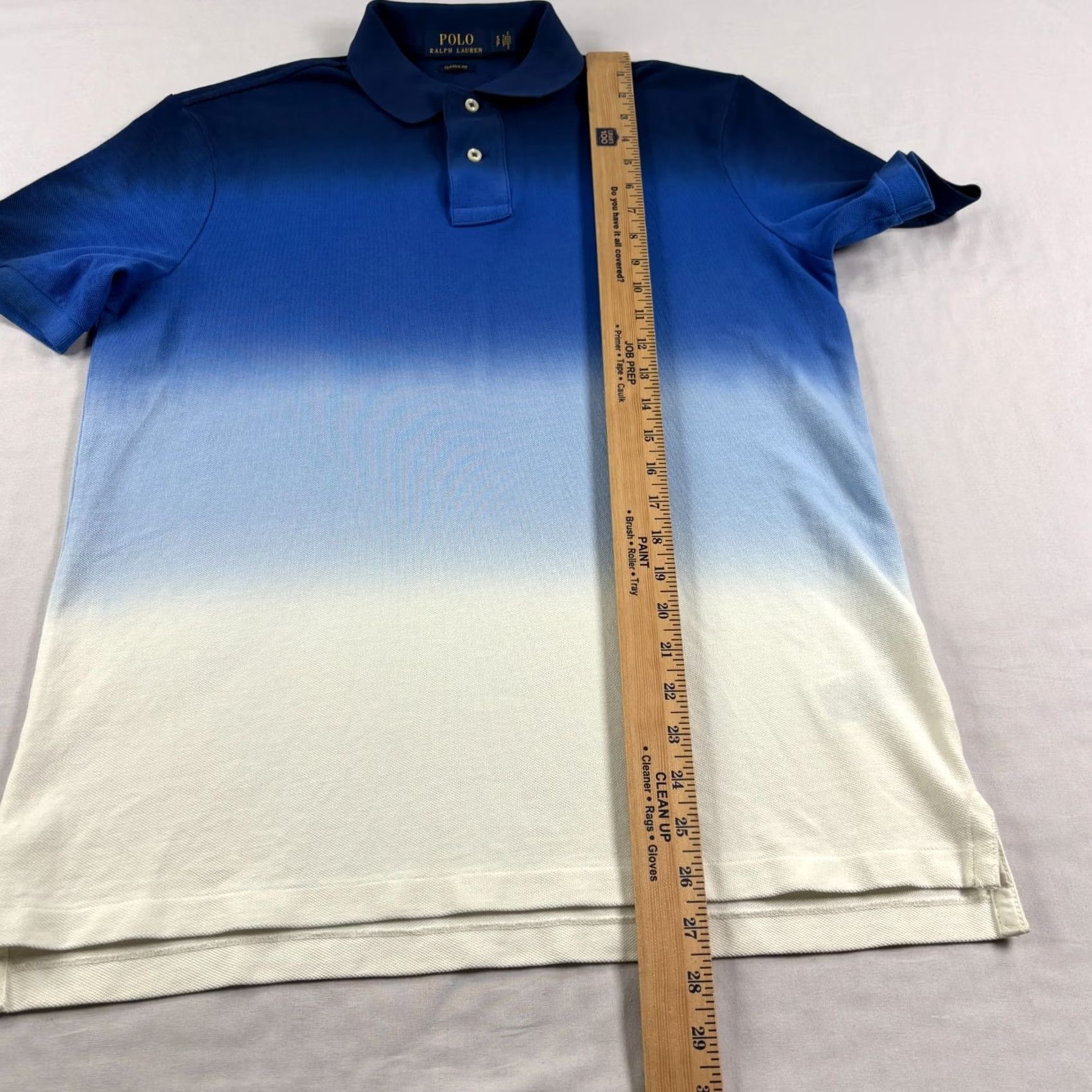Polo Ralph Lauren Polo Ralph Lauren Shirt Mens Small Blue Ombre Polo Shirt Classic Cotton Logo Size US S / EU 44-46 / 1 - 4 Thumbnail