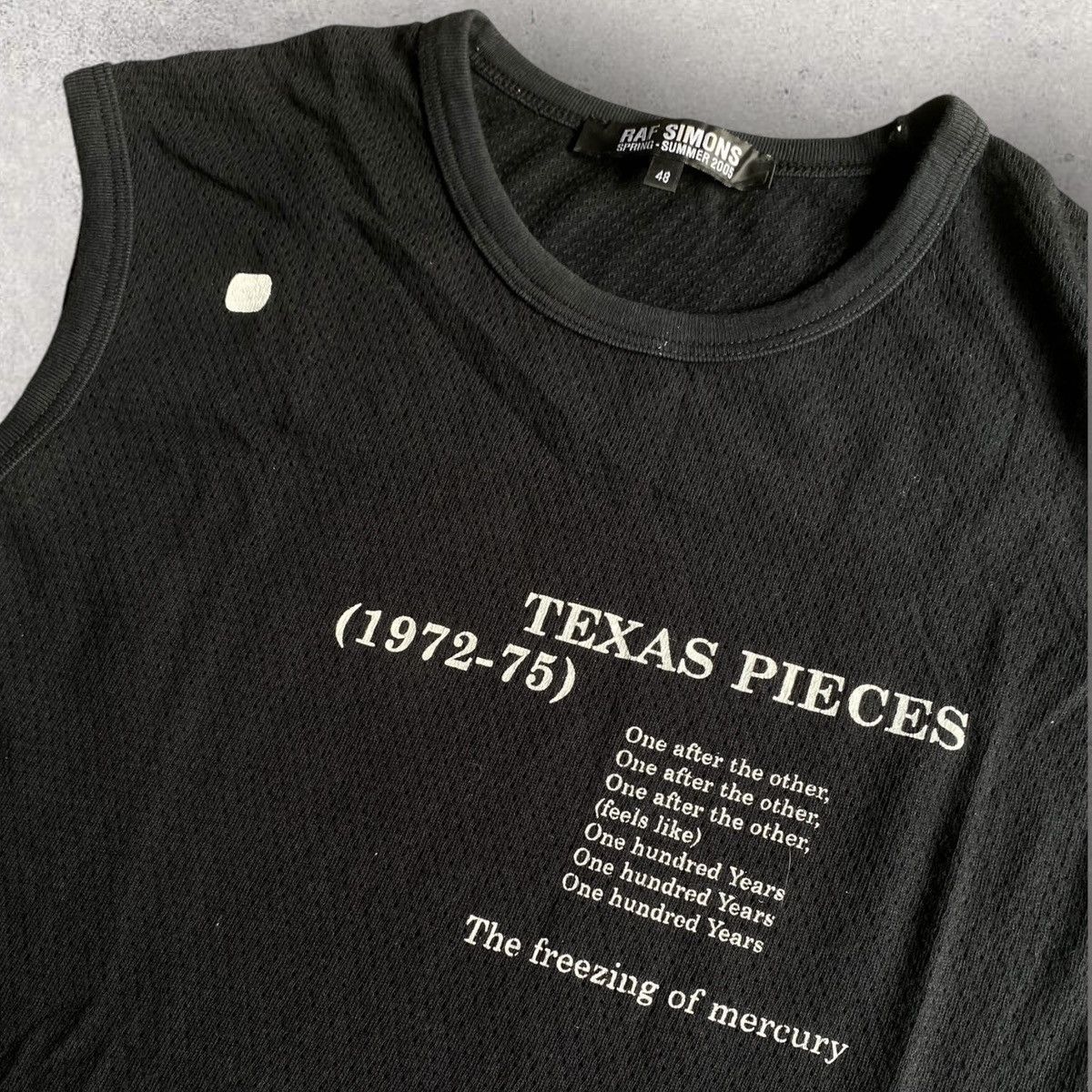 SS05 Archive Texas Pieces Mesh Sleeveless Top