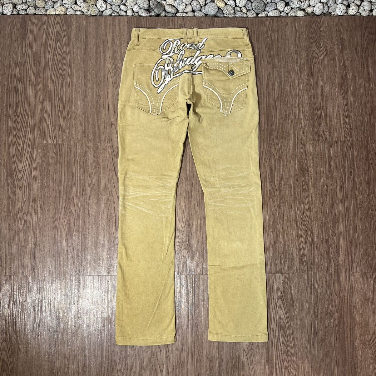 In The Attic × Japanese Brand In The Attic Back Embroidery Suede Pants Size US 33 - 2 Thumbnail