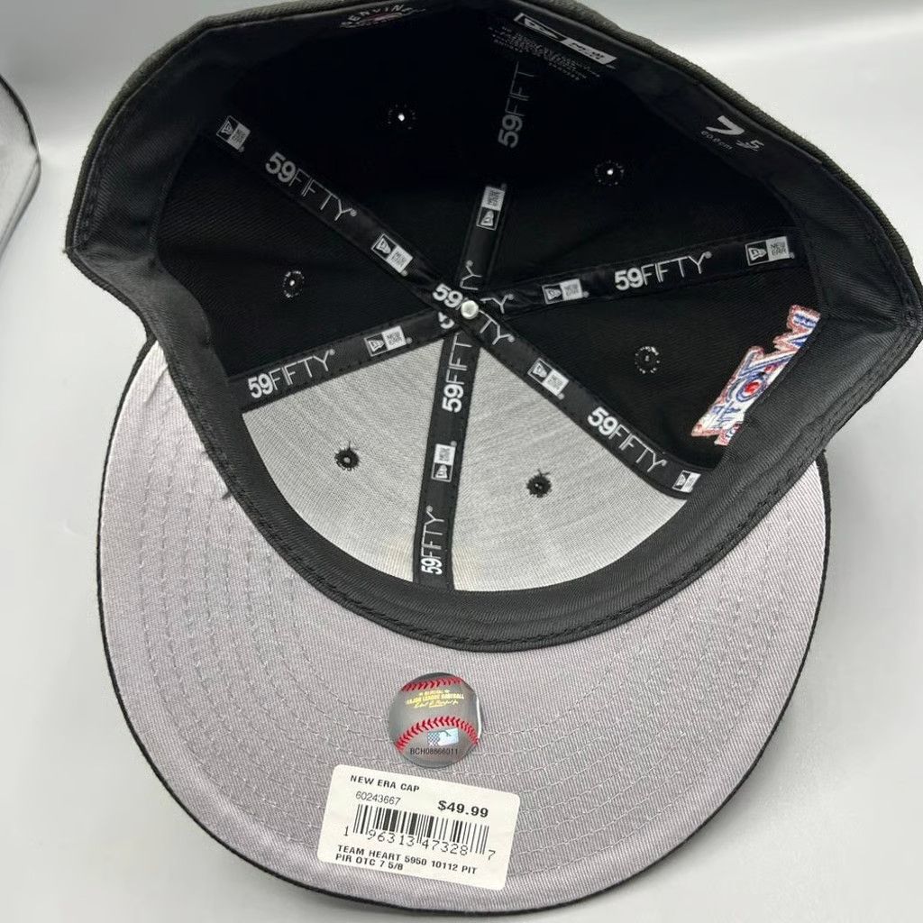New Era Pittsburgh Pirates Hat Men 7 5/8 59Fifty New Era Fitted Cap Size ONE SIZE - 7 Thumbnail