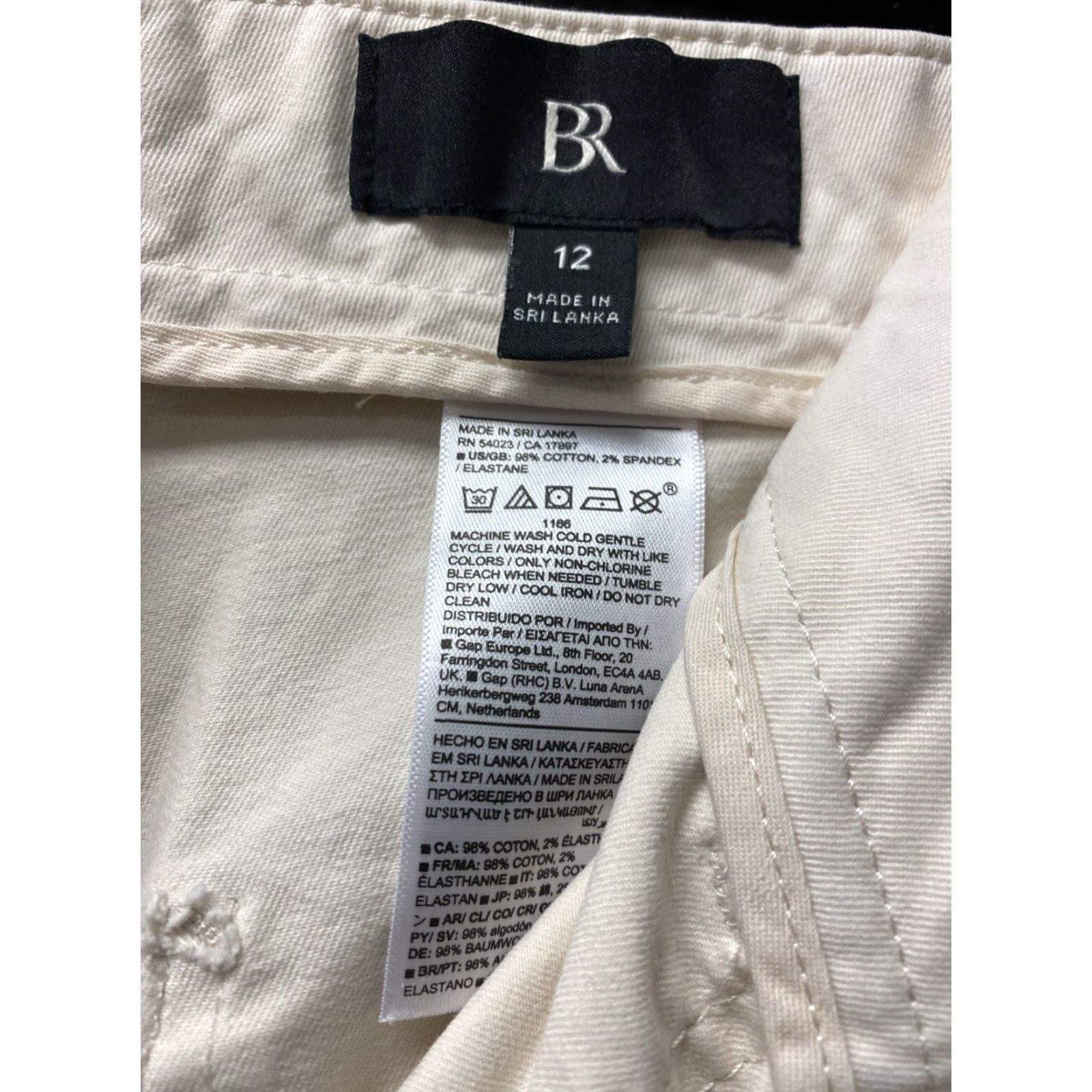 Gap GAP Cargo Pants Women Size 12 Beige High Rise Straight Leg Casual Size 34" / US 12 / IT 48 - 3 Thumbnail