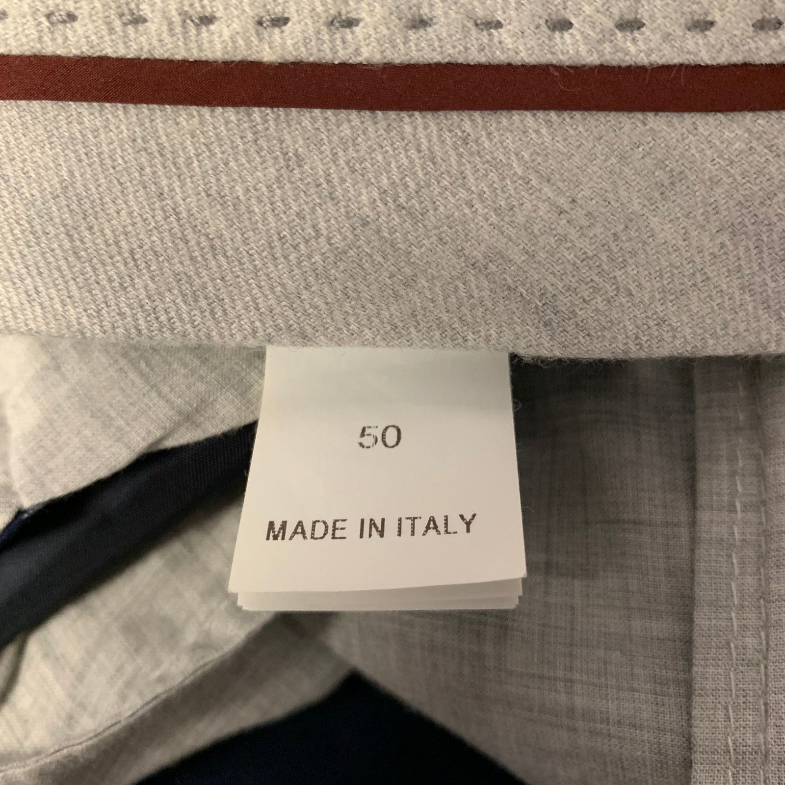 Brunello Cucinelli BRUNELLO CUCINELLI Size 40 Navy Wool Blend Notch Lapel Suit Size 40R - 11 Thumbnail