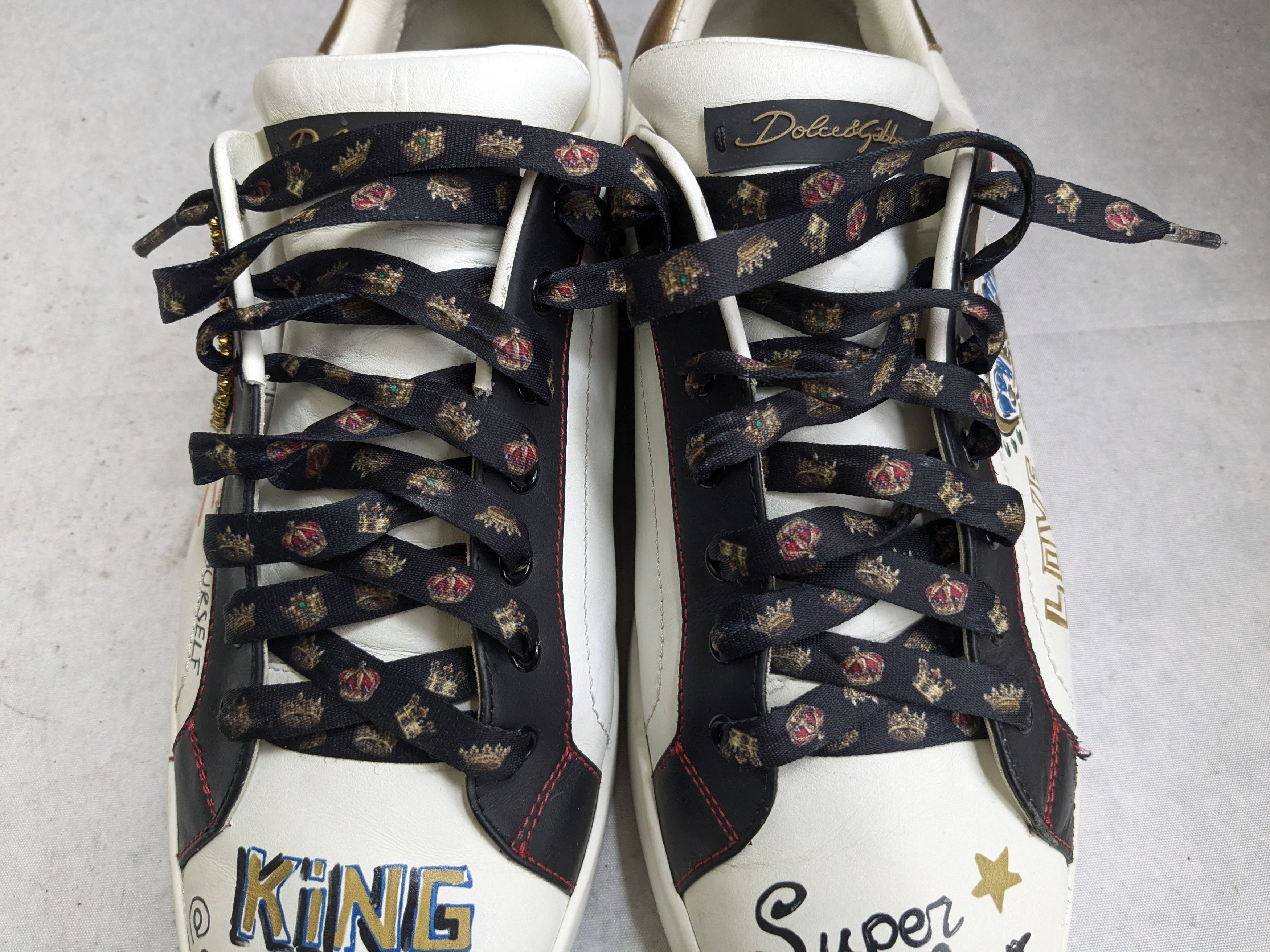 Dolce & Gabbana Dolce & Gabbana Portofino Sneakers White 11 Crown King Size US 11 / EU 44 - 7 Thumbnail