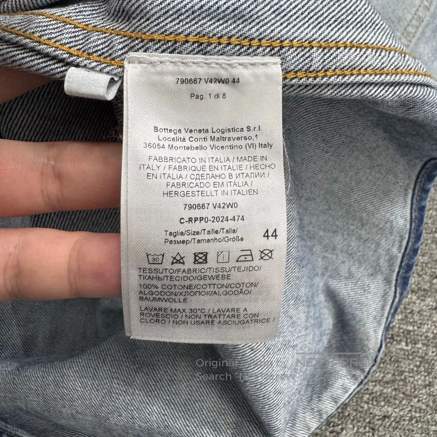 Bottega Veneta Bottega Veneta Washed Distressed Denim Jacket. Size US S / EU 44-46 / 1 - 3 Thumbnail
