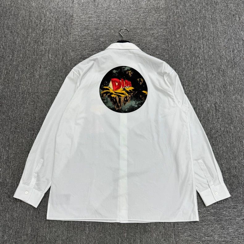 Dior Dior Embroidered badge shirt Size US XXS / EU 40 - 2 Thumbnail
