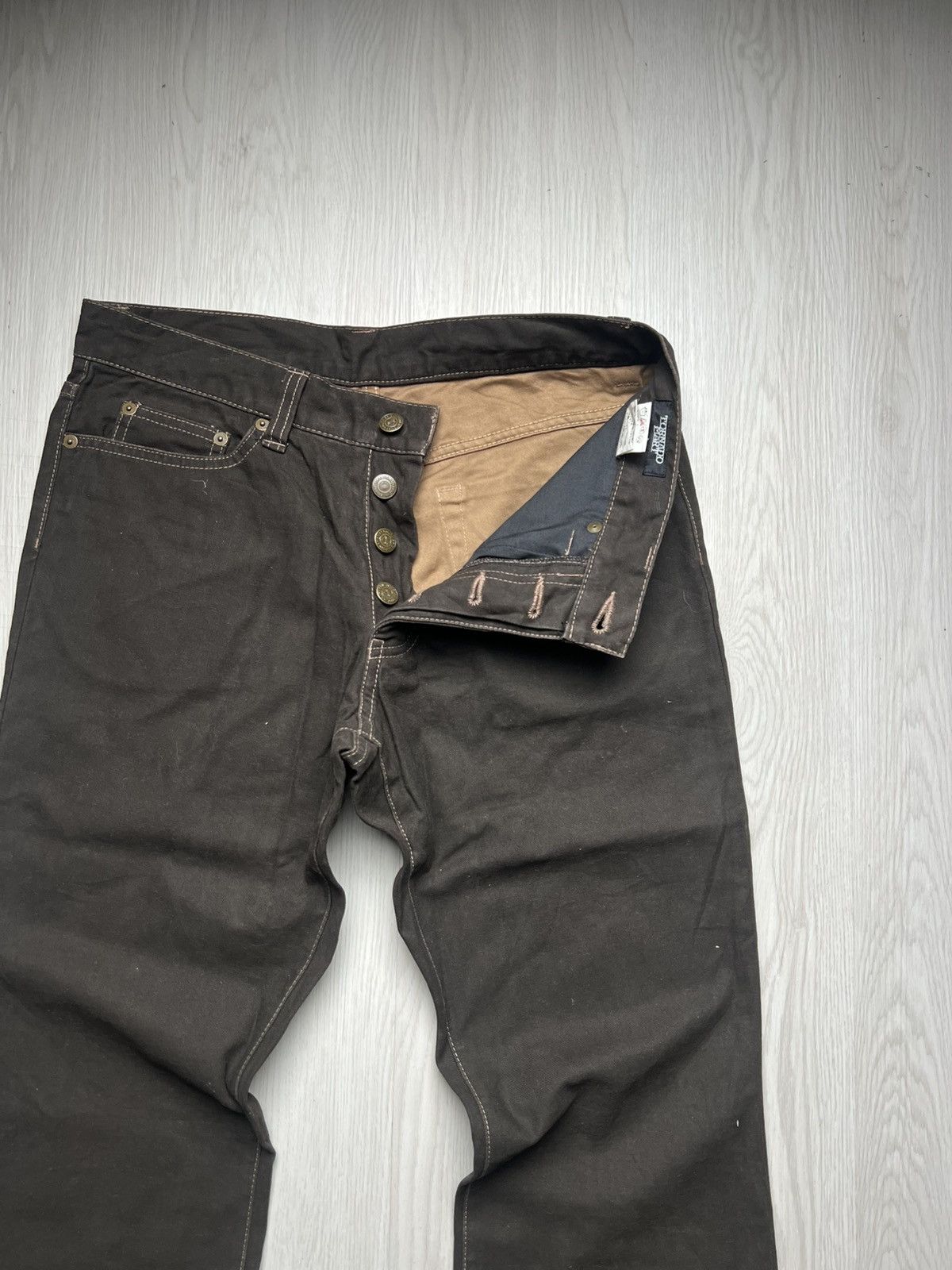 Tornado Mart Tornado Mart Brown Flared Jeans Size US 32 / EU 48 - 3 Thumbnail