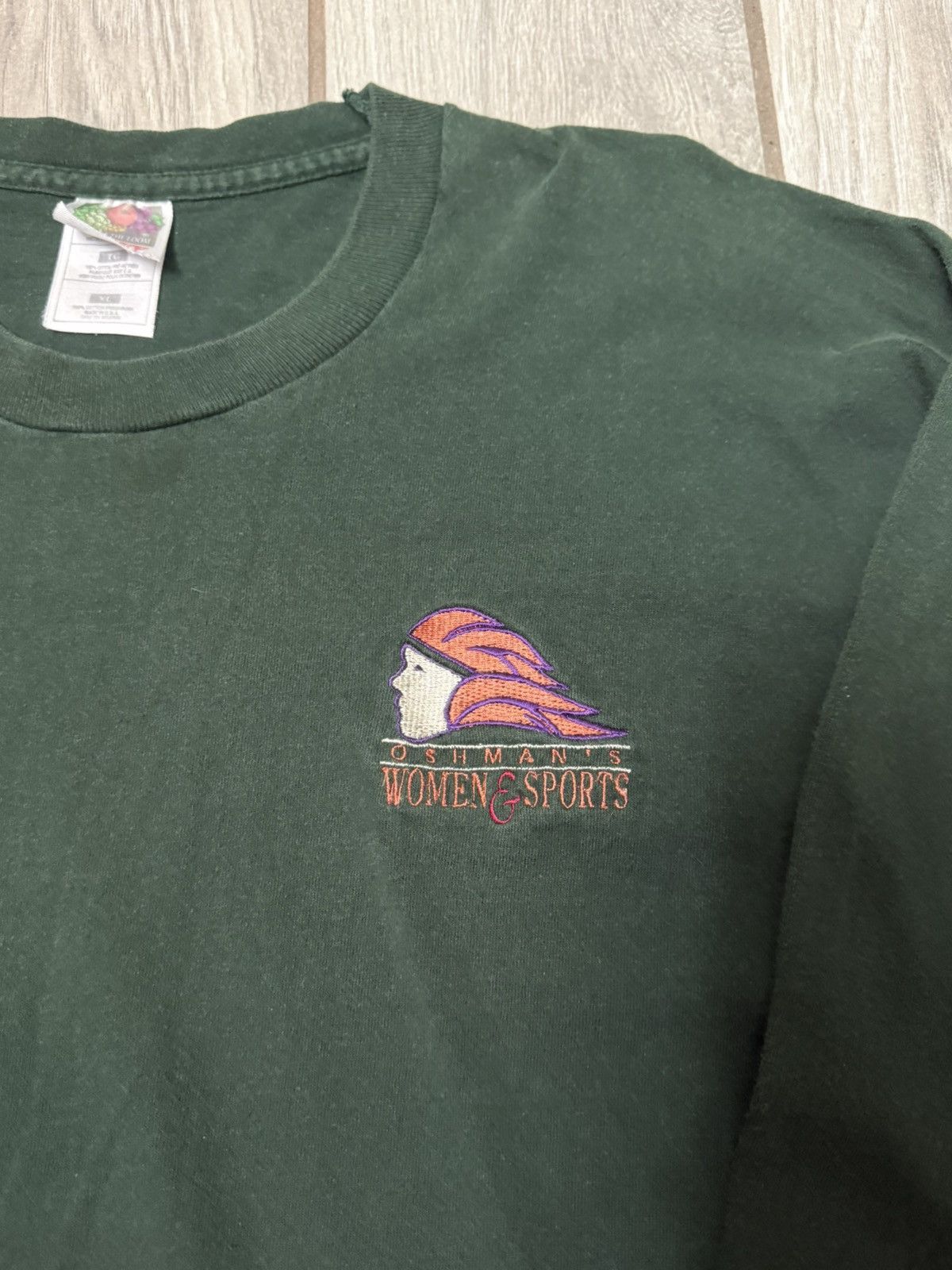 Fruit Of The Loom Vintage 1997 Oshman’s Super Sports USA Promo LS Shirt Size US XL / EU 56 / 4 - 2 Thumbnail