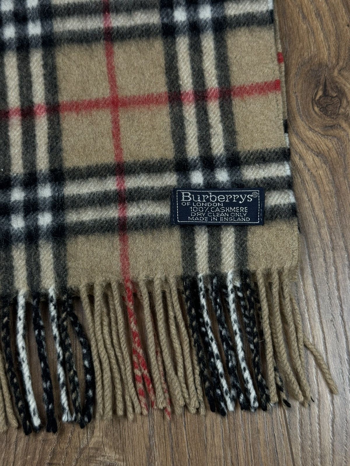 Burberry Vintage cashmere scarf Burberry’s 90s original luxury item Size ONE SIZE - 2 Thumbnail