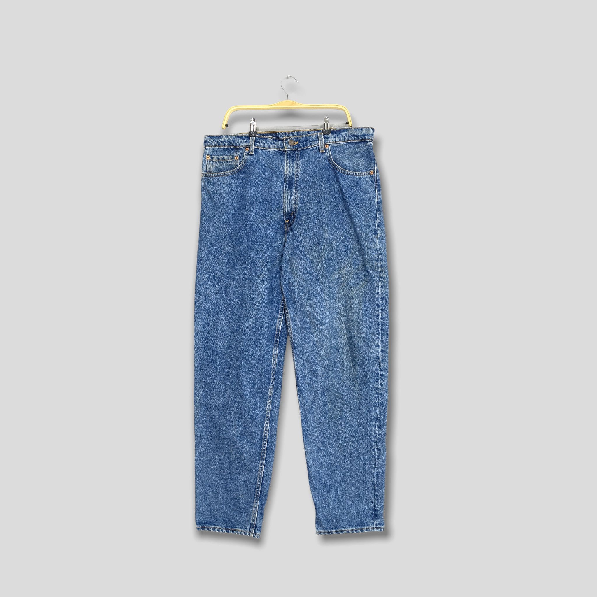 image of America x Levis Size 38X32 VTG Levis 550 Relaxed Fit Jeans Tapered Leg Denim in Blue, Men's