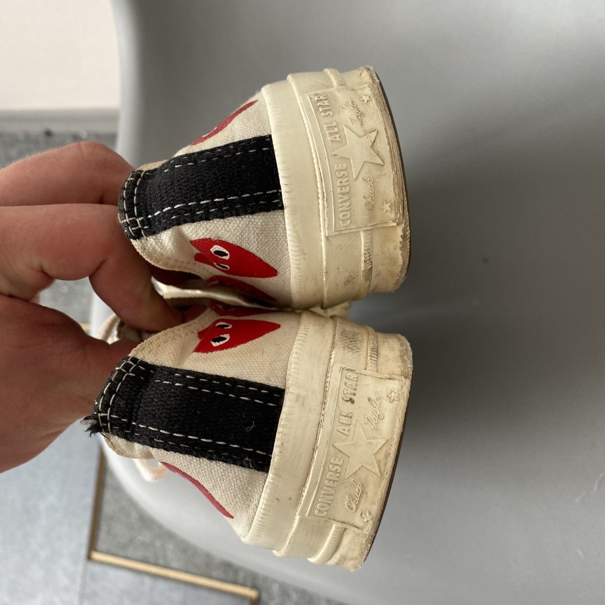 Comme des Garcons PLAY Vintage Play Comme Des Garçons Monogrammed y2k shoes Size US 7 / EU 40 - 6 Thumbnail