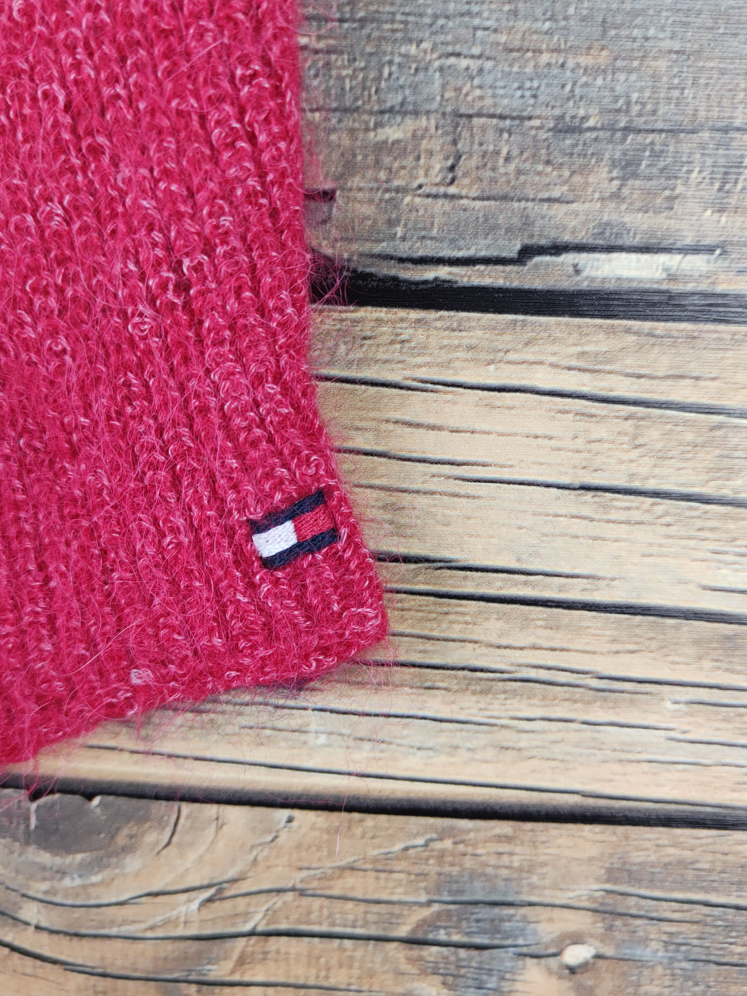 Homespun Knitwear × Tommy Hilfiger × Vintage Tommy Hilfiger Red Navy Knitwear Sweatshirts #W1450 Size US S / EU 44-46 / 1 - 6 Thumbnail