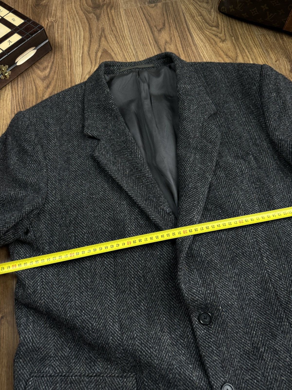 Harris Tweed Vintage wool blazer Harris Tweed original luxury item Size 50R - 3 Thumbnail