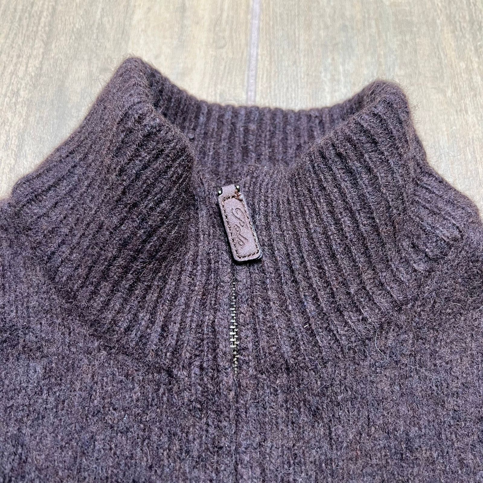Polo Ralph Lauren Polo Ralph Lauren Wool Angora Quarter Zip Sweater Brown XL Size US XL / EU 56 / 4 - 13 Thumbnail