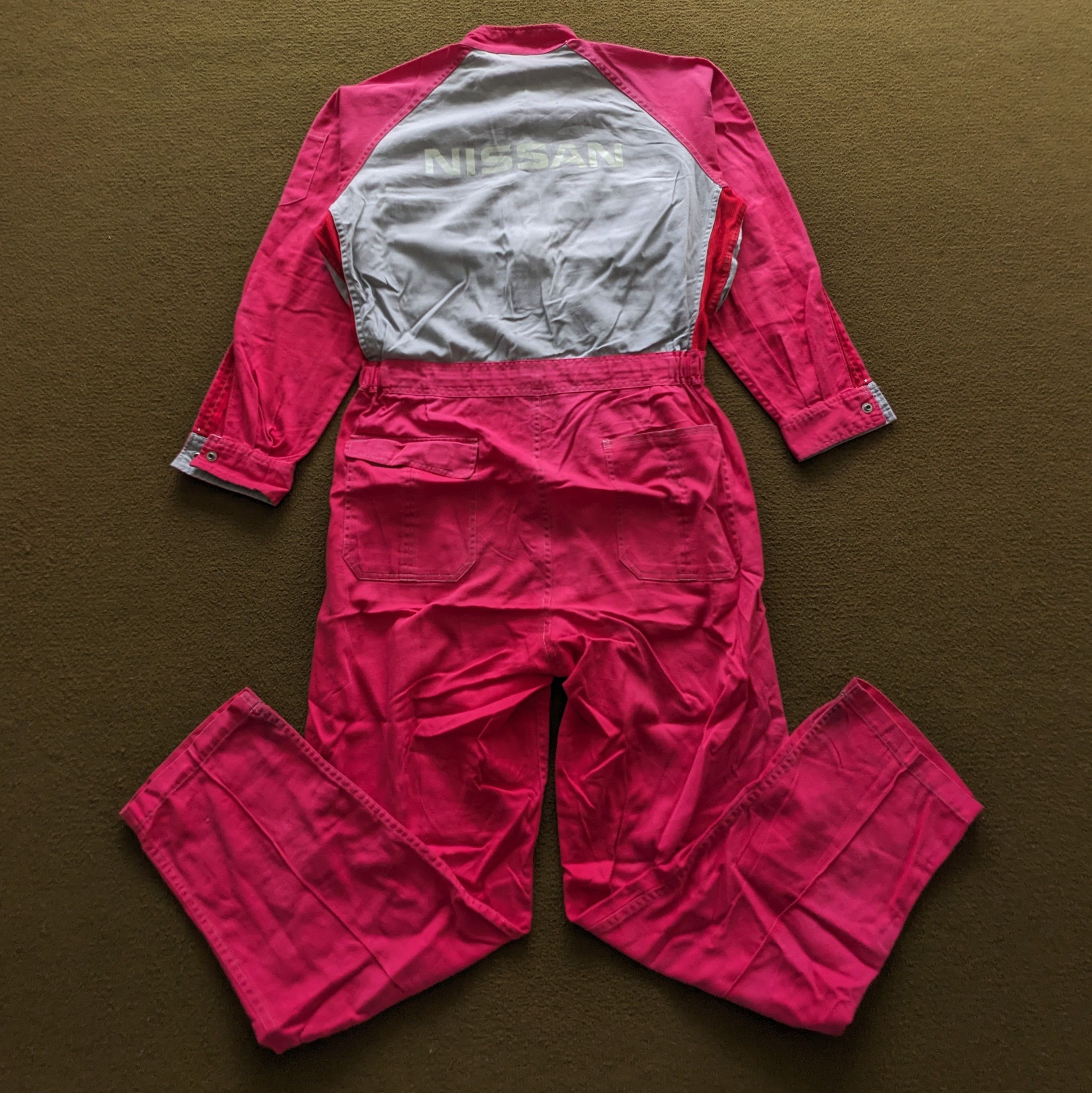 Vintage Vintage NISSAN Motorsports Racing Coverall Workwear Jacket Size US M / EU 48-50 / 2 - 1 Thumbnail