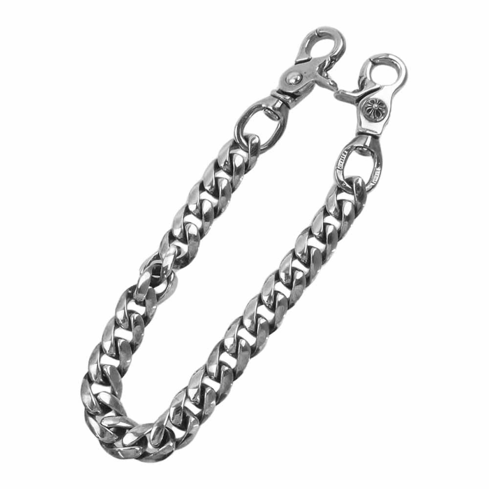 image of Chrome Hearts Cuban Link Wallet Chain in Silver, Men's