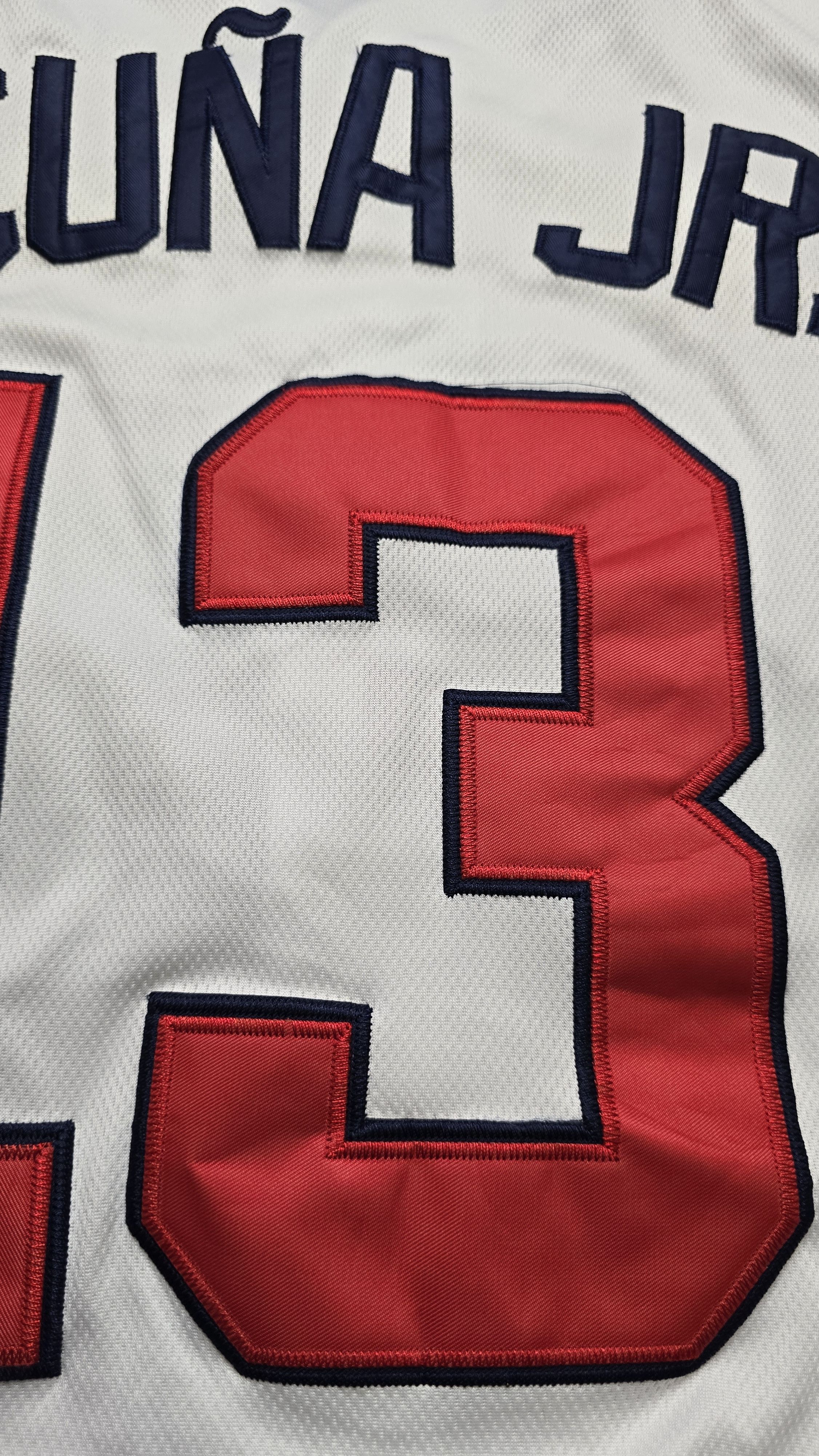 Majestic Atlanta Braves Ronald Acuña Jr. #13 MLB Baseball Jersey Size US XXL / EU 58 / 5 - 6 Thumbnail
