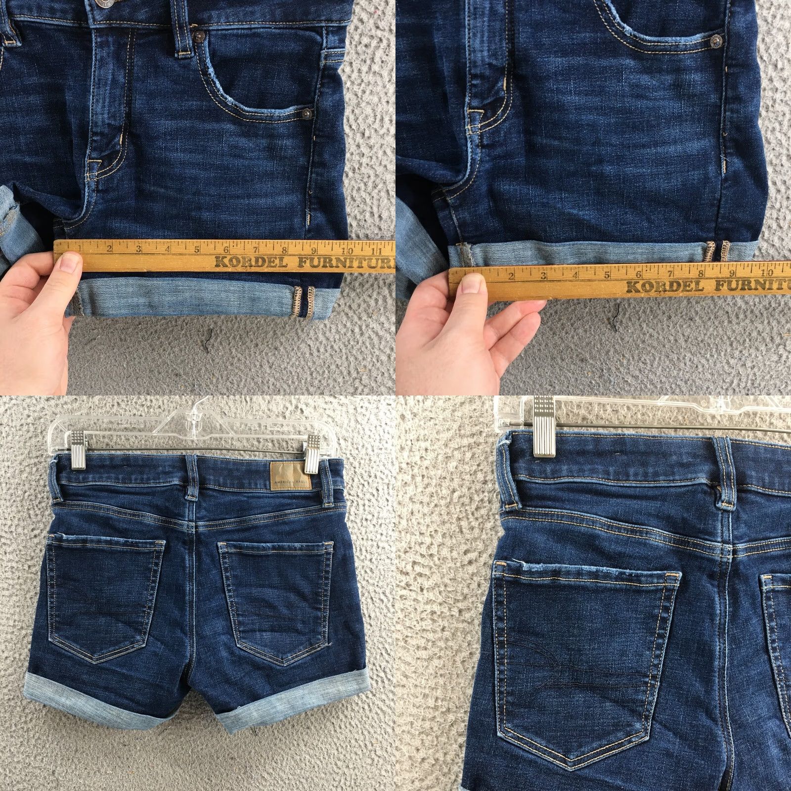 American Eagle Outfitters American Eagle Outfitters Womens Shorts Blue Denim Zip Cut-Off Size 2 (actual 29x3) Size 26" / US 2 / IT 38 - 8 Thumbnail