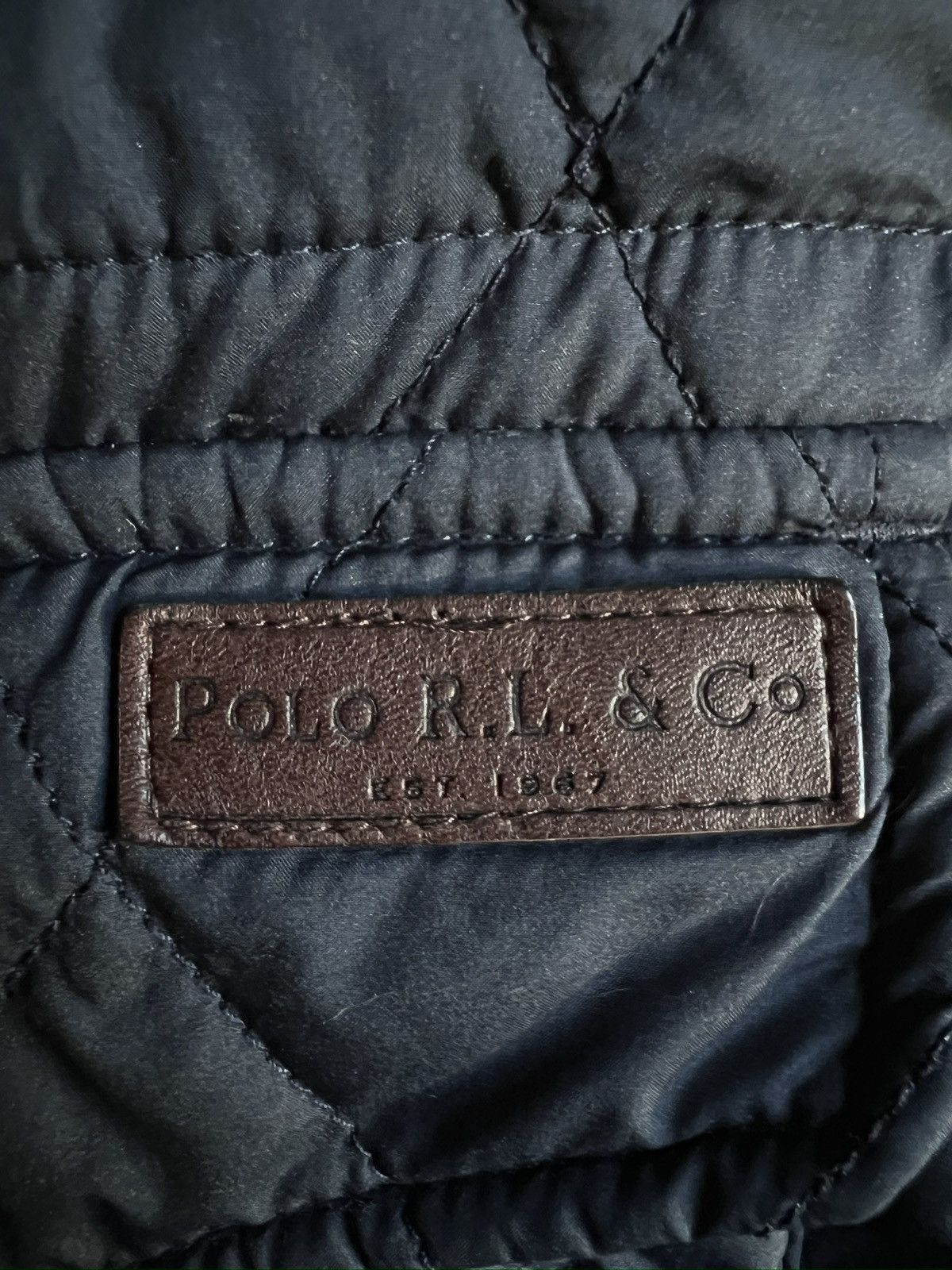 Polo Ralph Lauren Granatowa pikowana kurtka Polo Ralph Lauren Size US XL / EU 56 / 4 - 4 Thumbnail