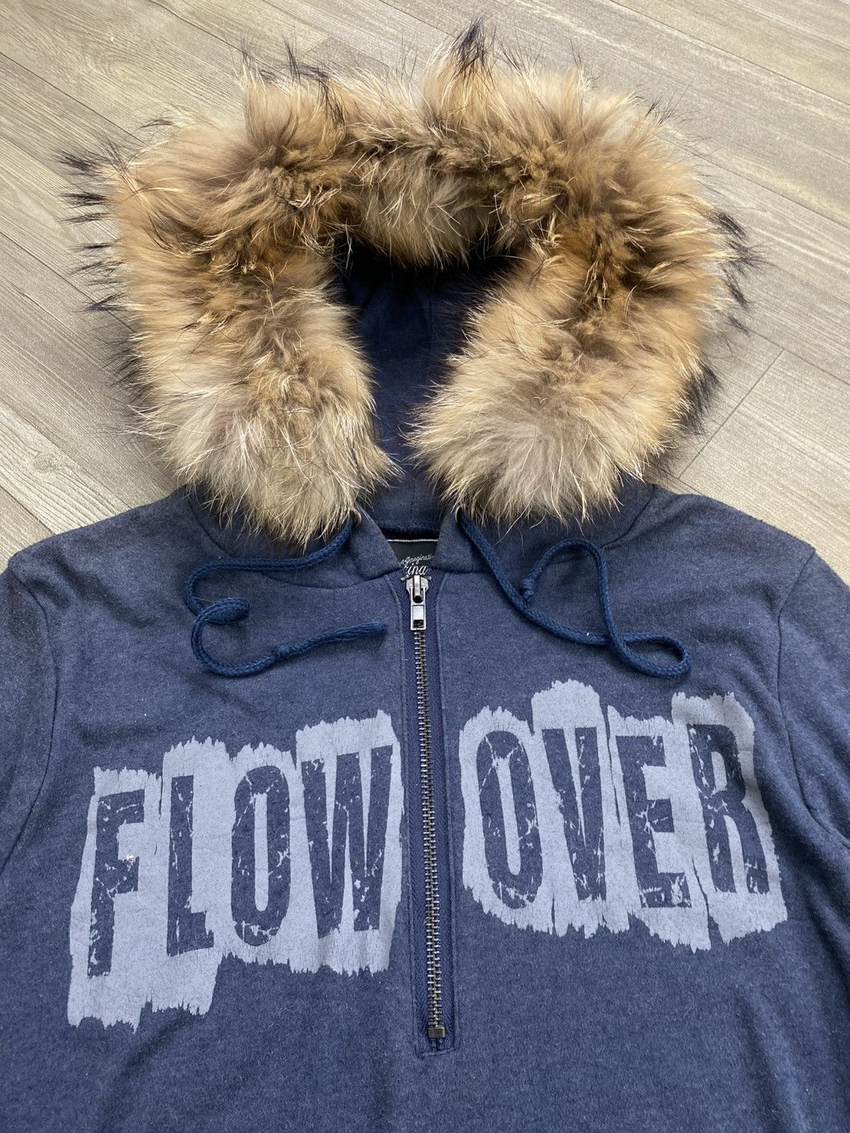 If Six Was Nine 2000s Flow Over Ifsixwasnine LGB Style Half Zip Fur Jacket Size US M / EU 48-50 / 2 - 5 Thumbnail