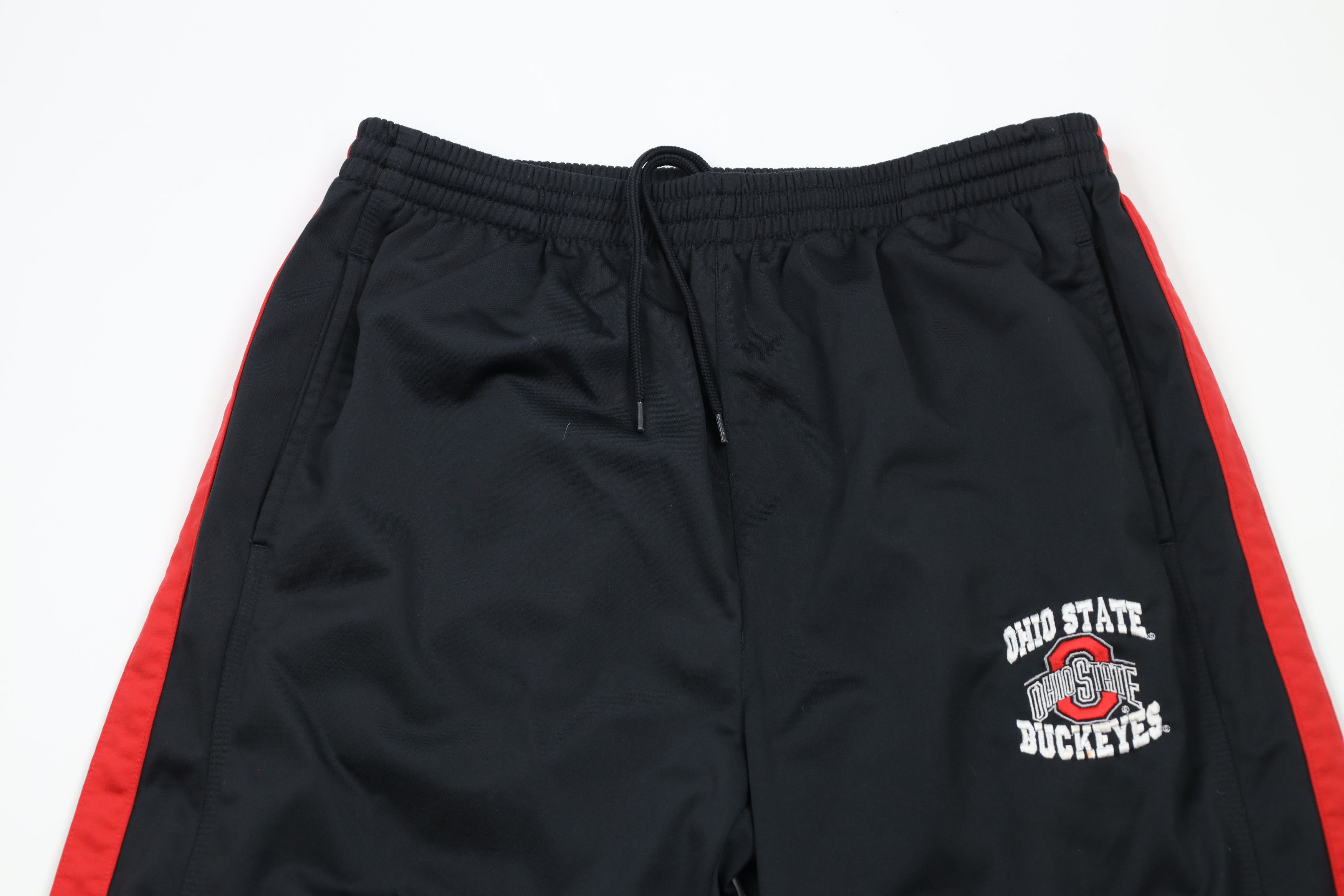 Vintage Vintage 90s Ohio State University Wide Leg Sweatpants Black Size US 36 / EU 52 - 2 Thumbnail